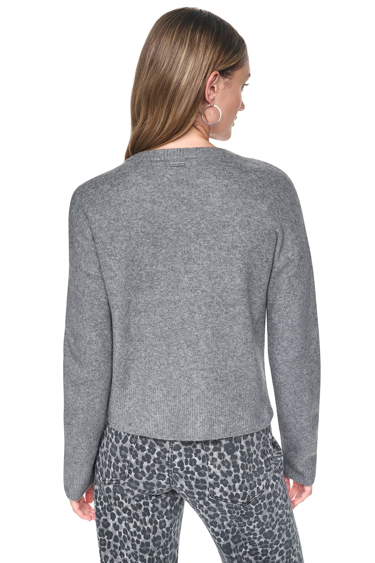 ASSYMETRIC BUTTON HEM CARDIGAN VIEW 2