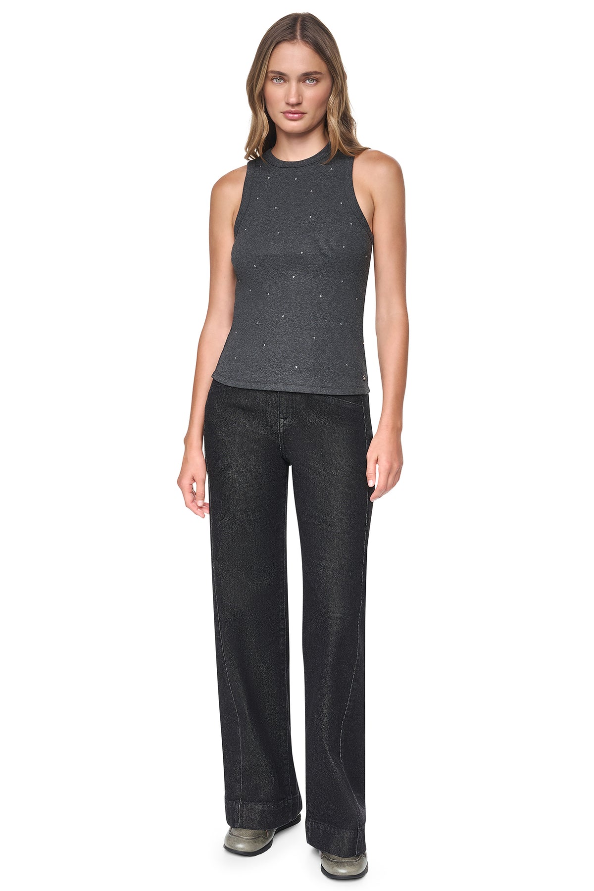 RHINESTONE RIB TANK VIEW 2