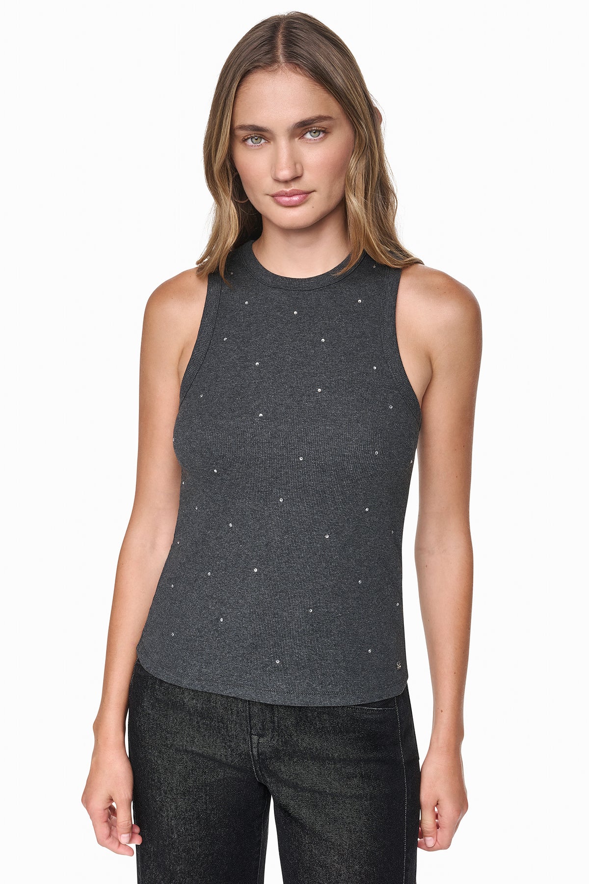 RHINESTONE RIB TANK VIEW 2