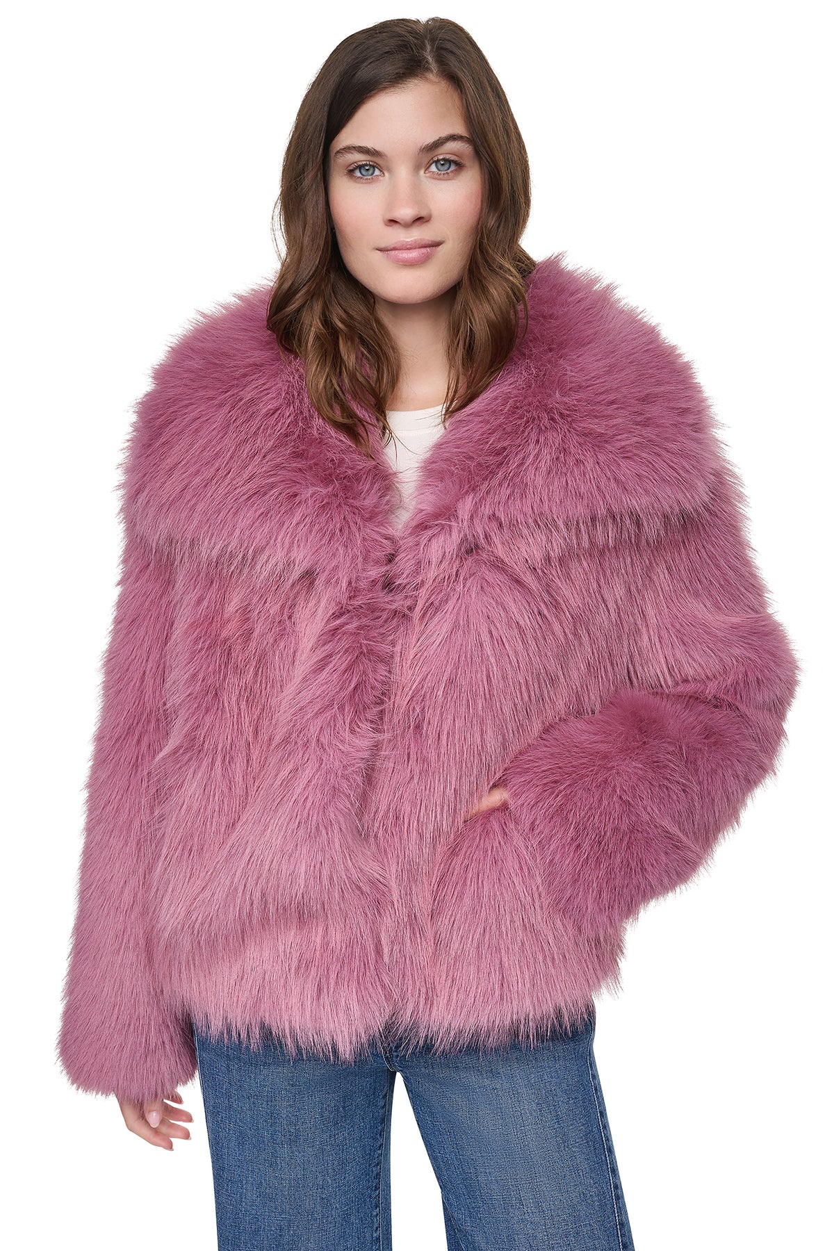 SHORT FAUX FUR JACKET VIEW 2
