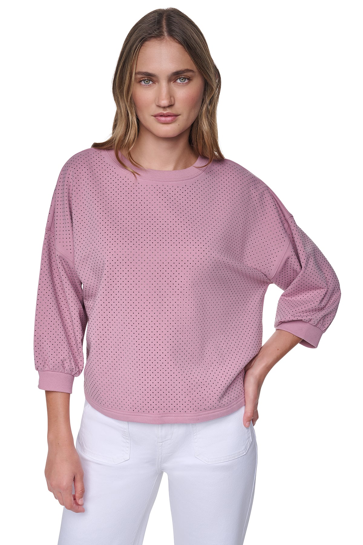 RHINESTONE SWEATSHIRT VIEW 1