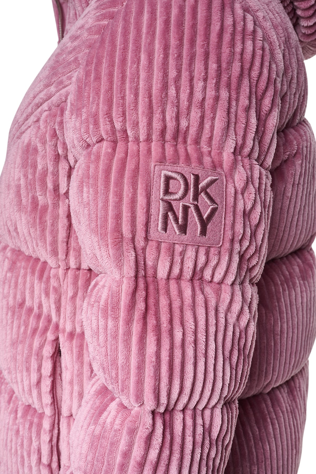 HOODED CORDUROY PUFFER JACKET VIEW 2