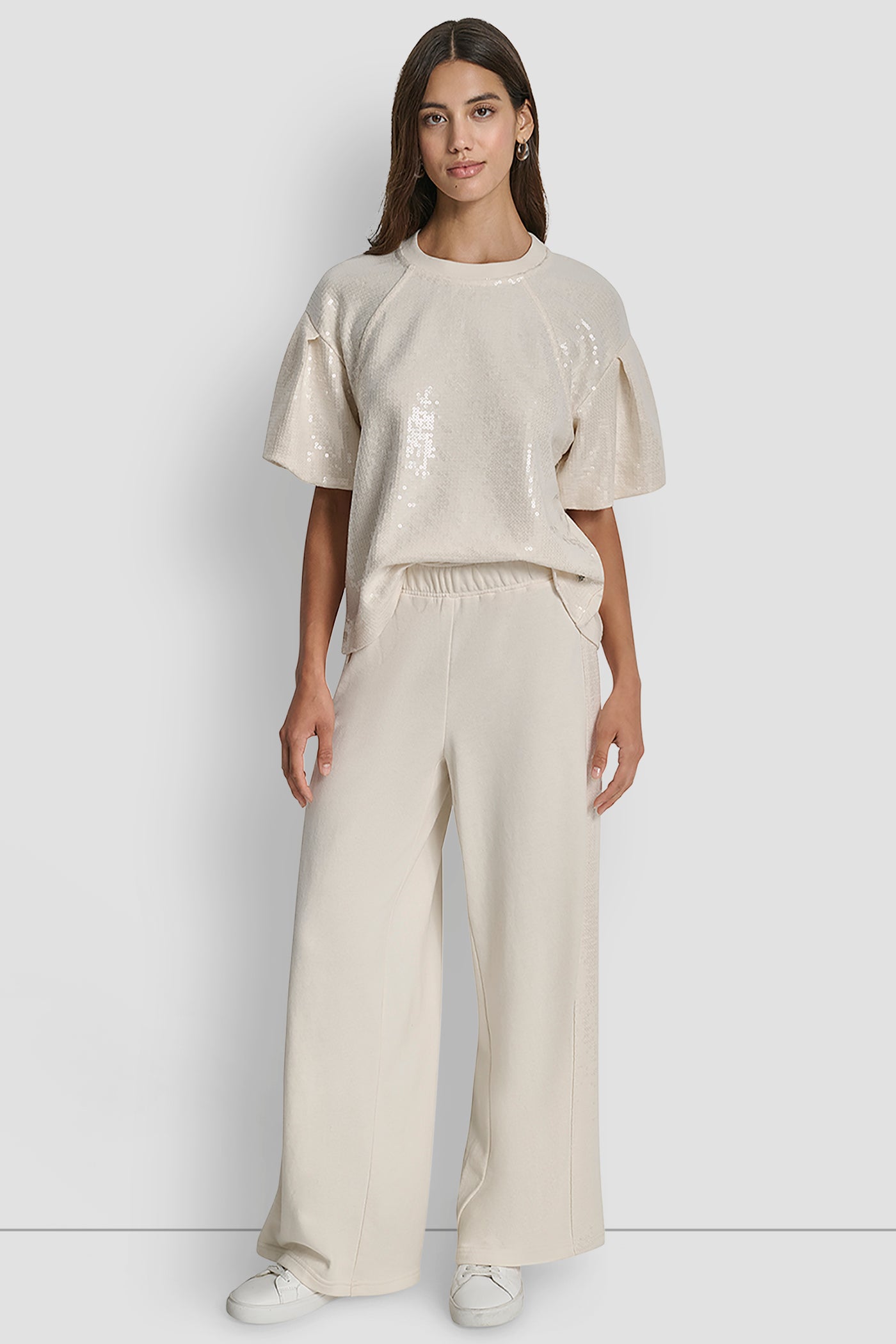 SEQUIN PUFF SLEEVE SWEATER VIEW 5 | WOMEN'S SWEATERS & TOPS
