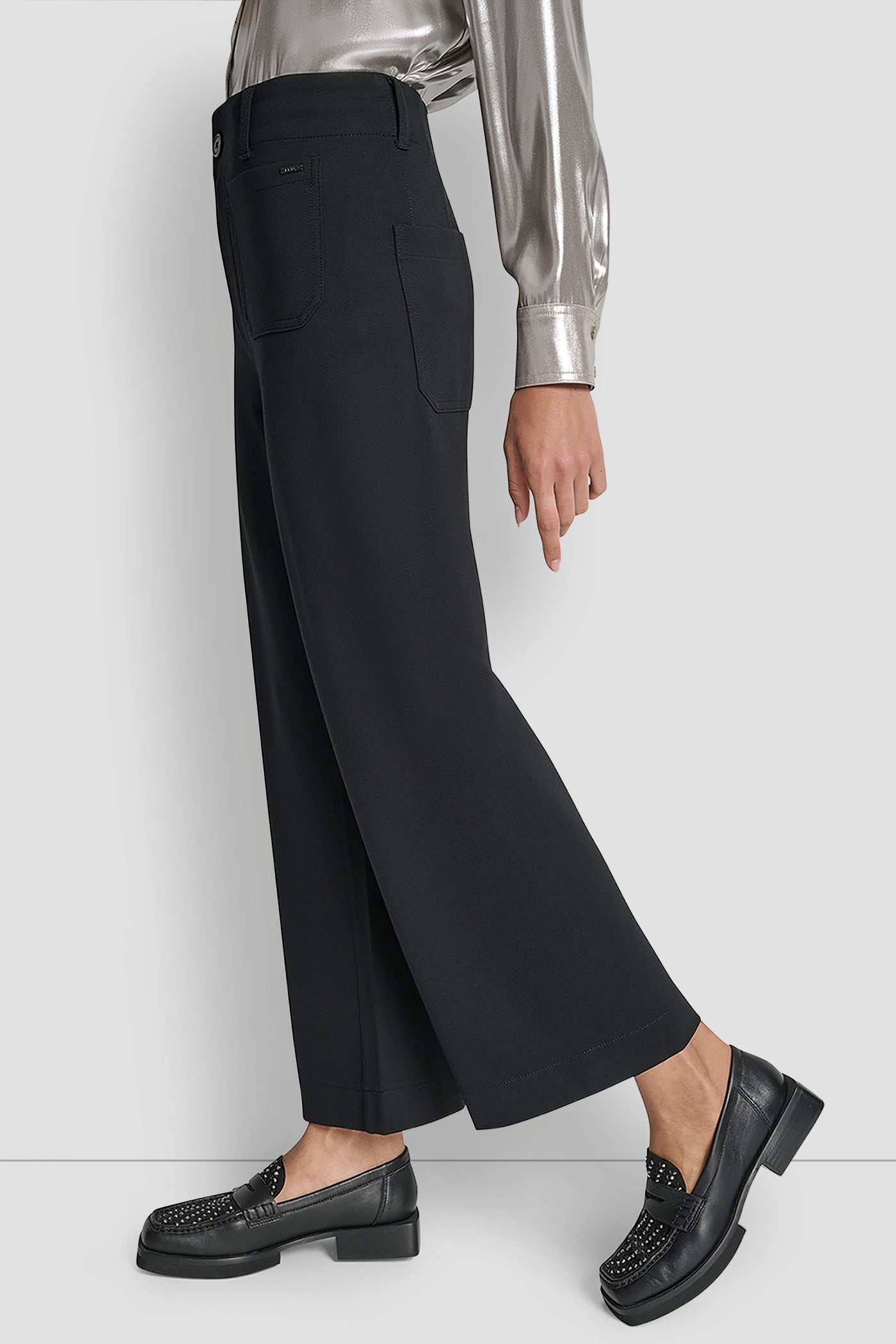 HIGH RISE CROPPED WIDE LEG PANT VIEW 3 | Pants & Denim
