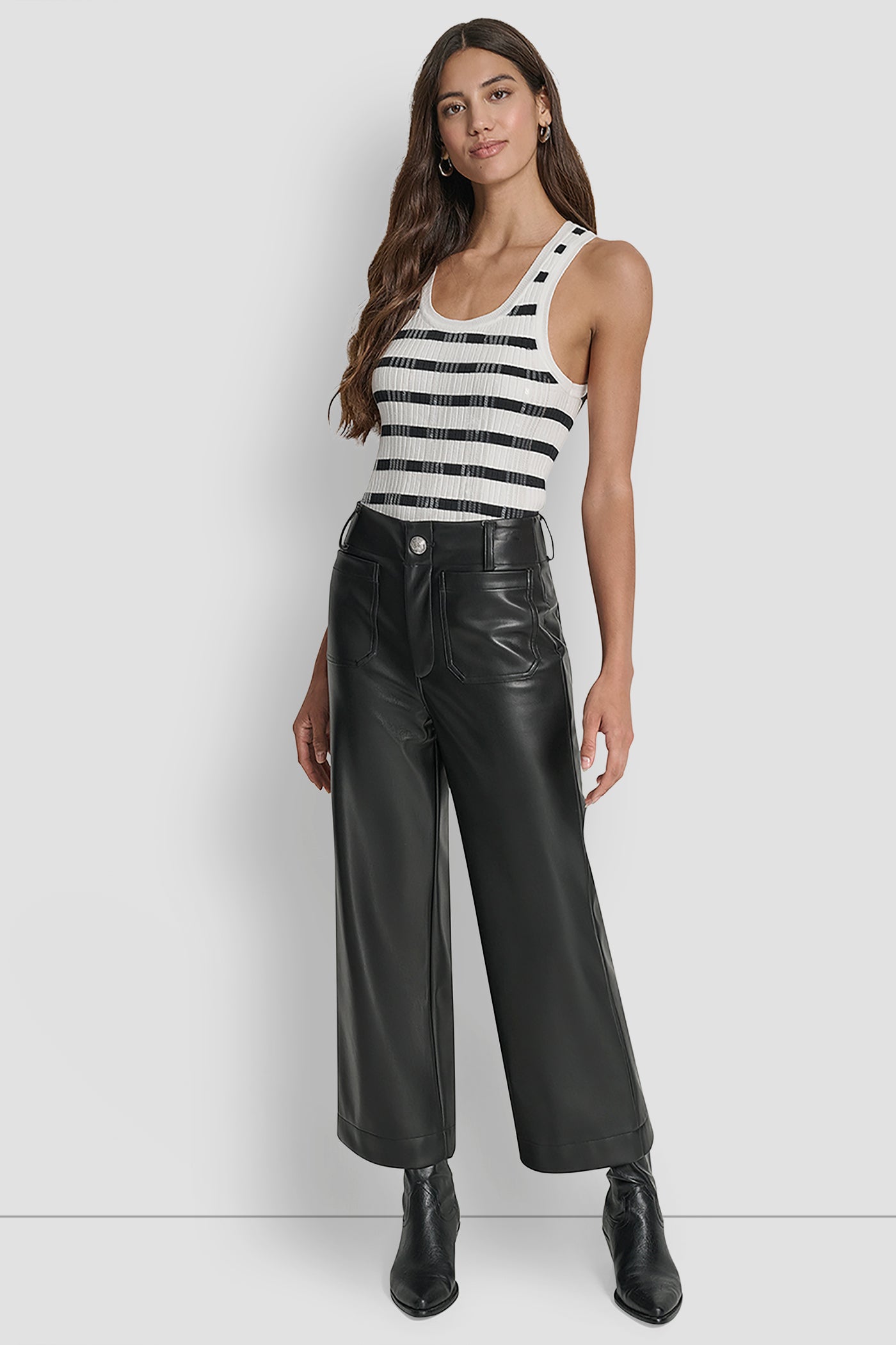 HIGH RISE CROPPED WIDE LEG PANT VIEW 4 | Pants & Denim