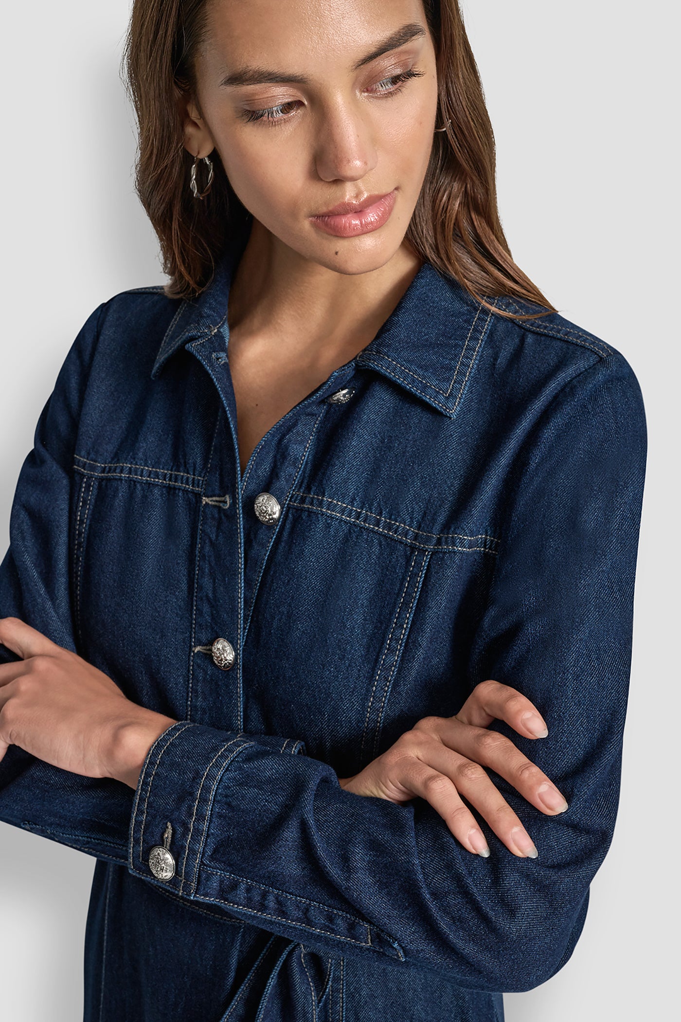 SELF BELT MAXI DRESS WITH SIDE SLITS VIEW 4 | Dresses Under $100