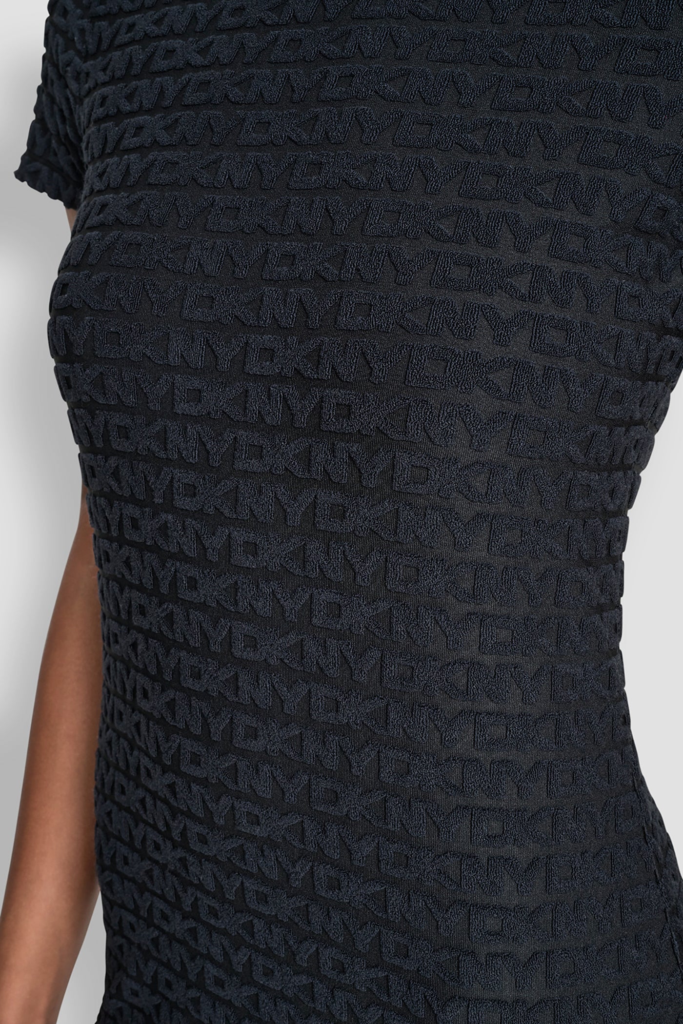 LOGO JACQUARD CREW NECK DRESS VIEW 4 | SALE CLOTHING
