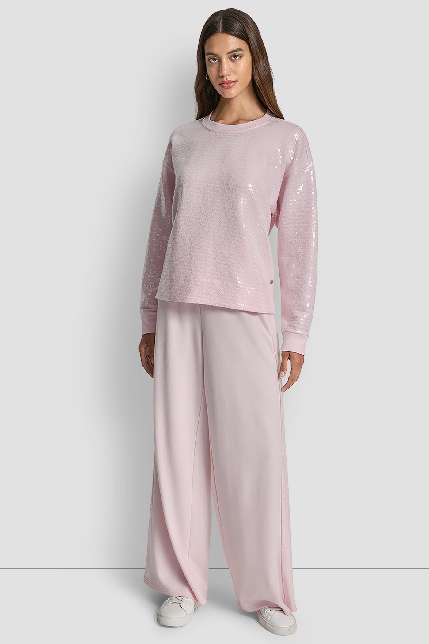 SEQUINS LONG SLEEVE SWEATSHIRT VIEW 5 | DKNY Promo