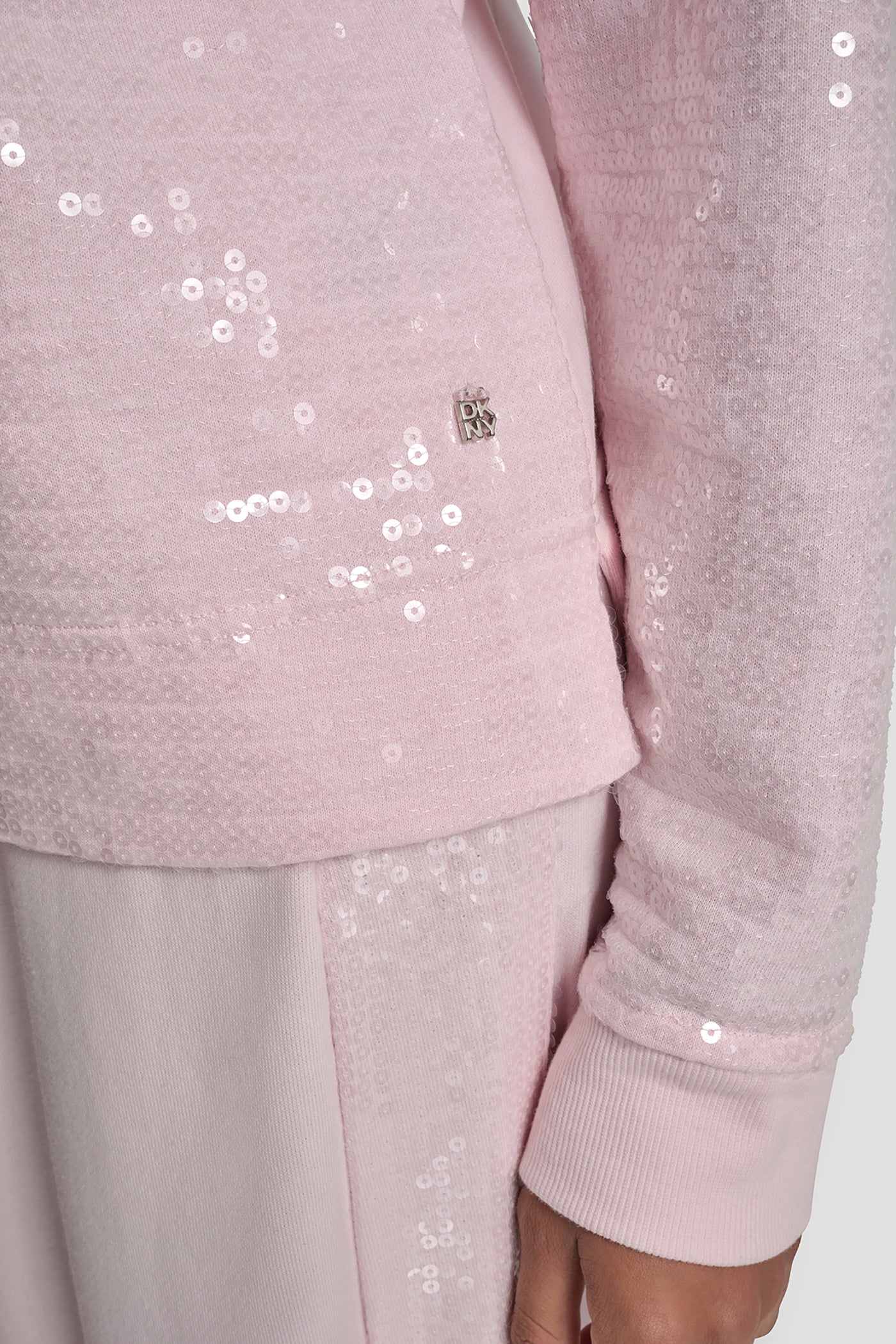 SEQUINS LONG SLEEVE SWEATSHIRT VIEW 4 | DKNY Promo