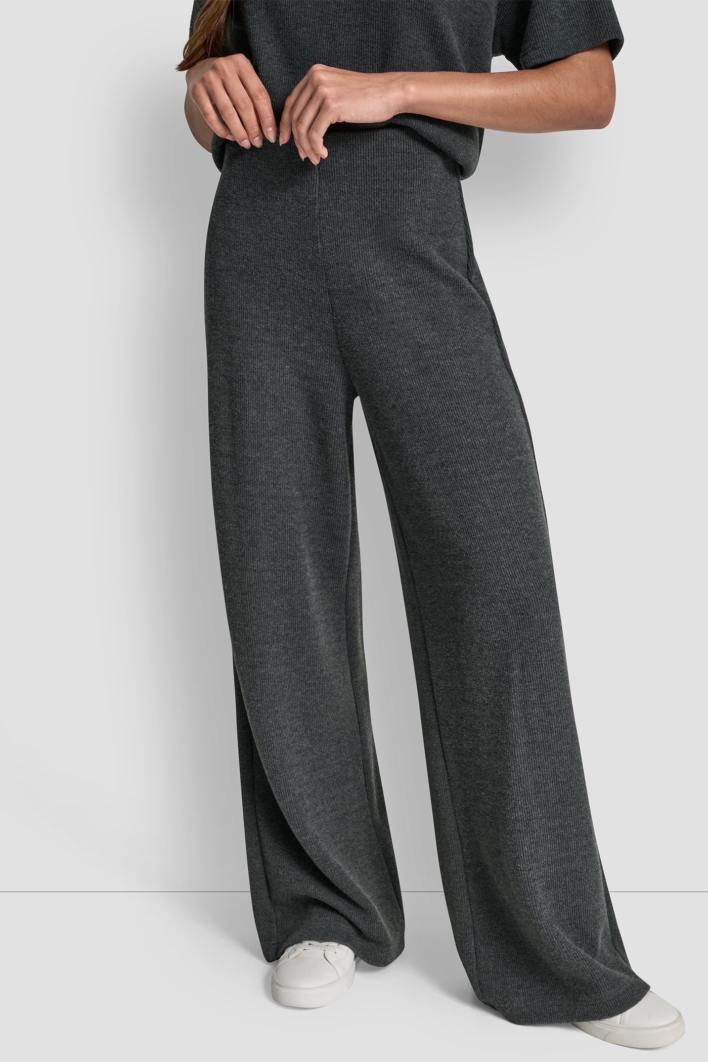High Rise Wide Leg Pant | DKNY