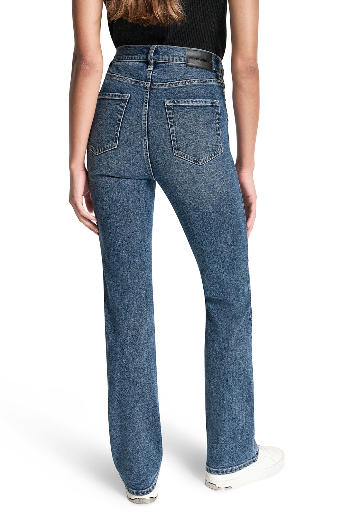 HIGH-RISE STUDDED BOOTCUT JEAN VIEW 2