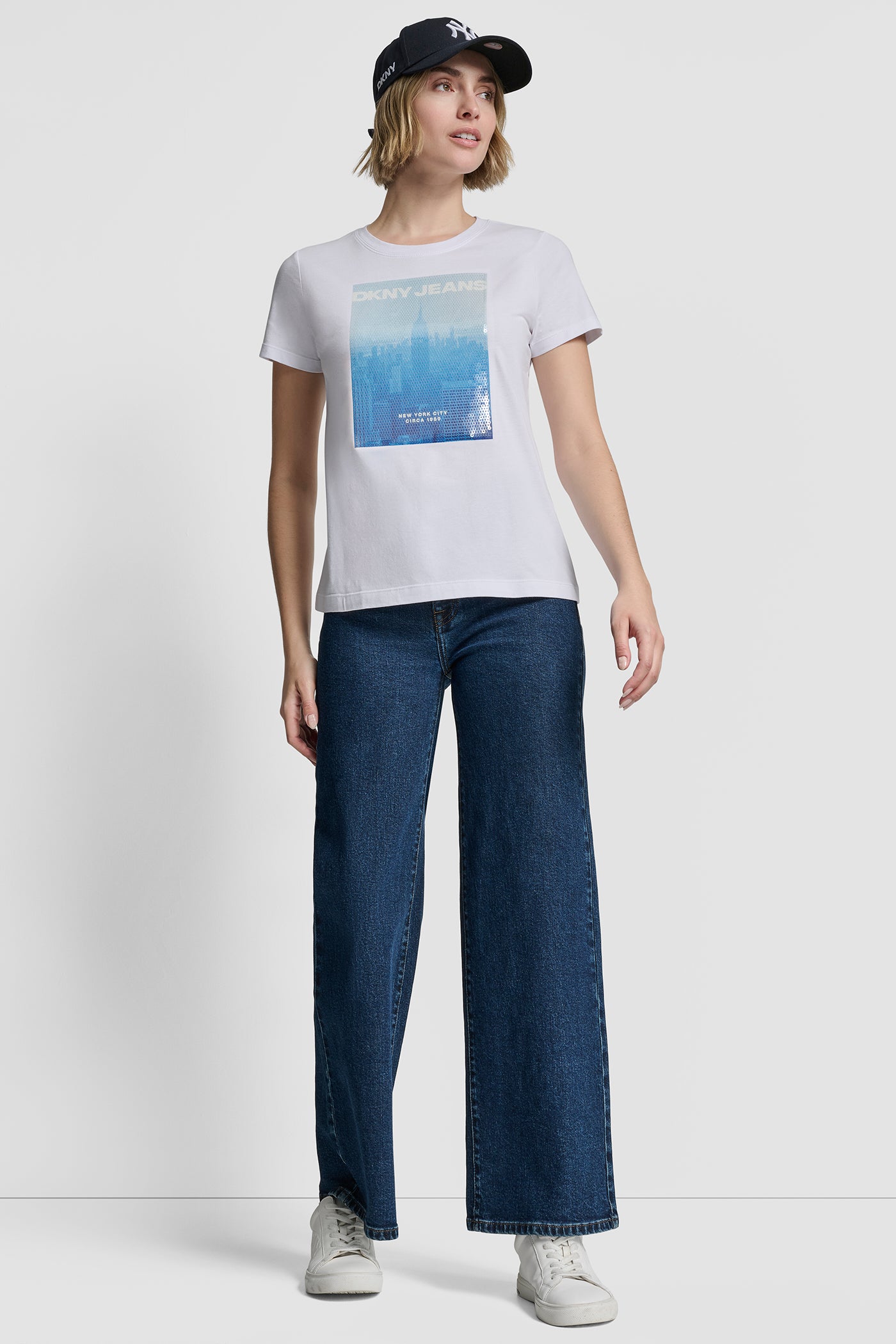 SEQUIN GRAPHIC LOGO TEE VIEW 6 | Tees & Tanks