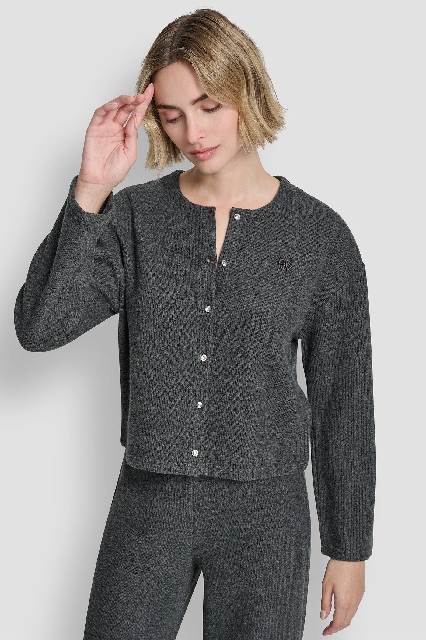 Button Front Sleeve Cardigan | Cardigan | DKNY