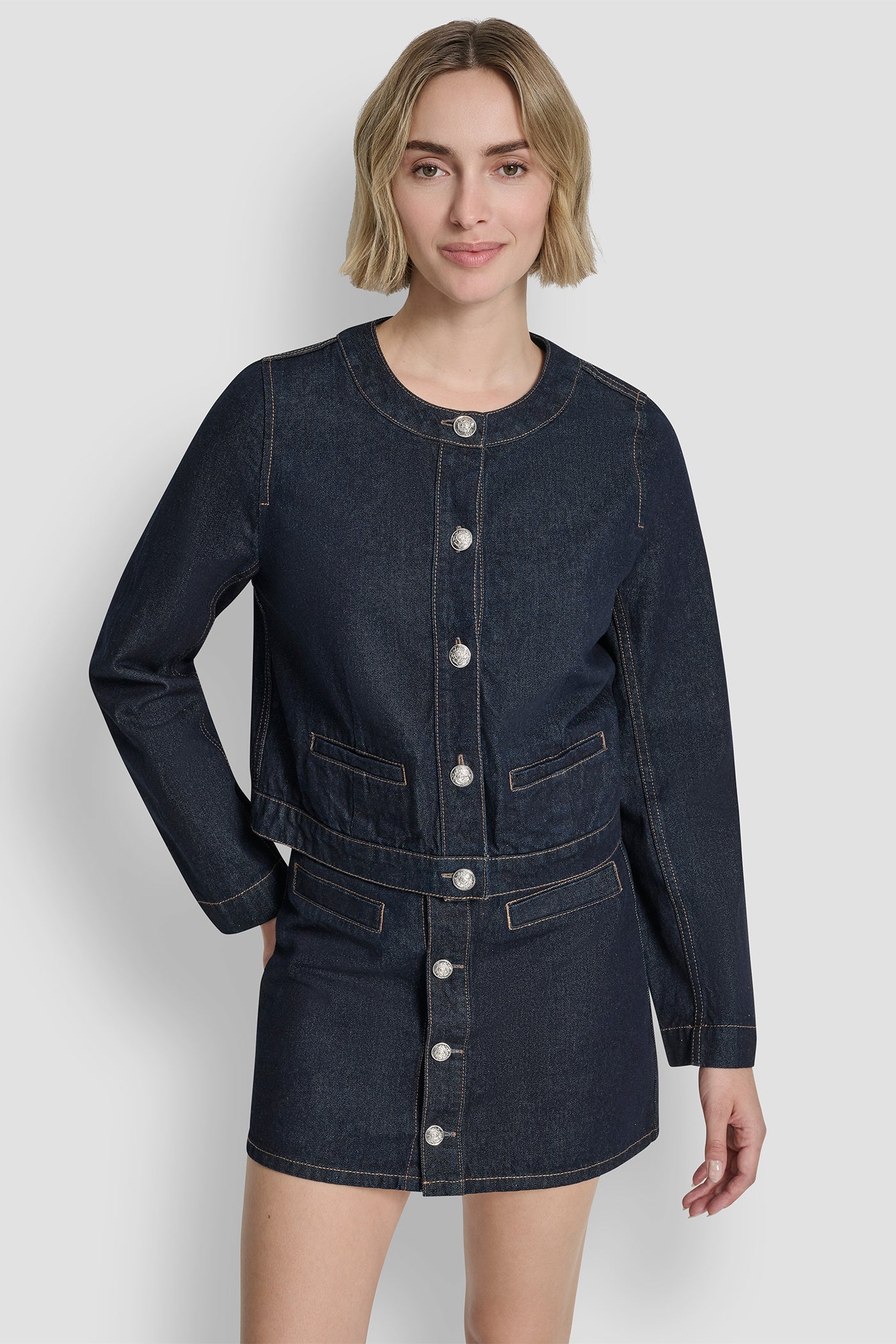 FEARLESS DENIM CARDIGAN, FRONT VIEW | All Products
