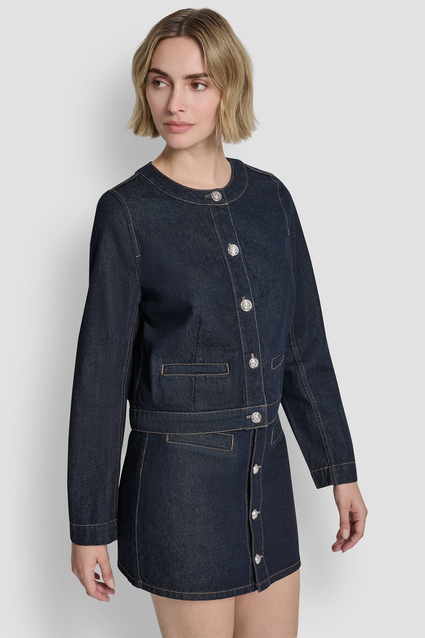 DENIM CARDIGAN VIEW 3 | All Products