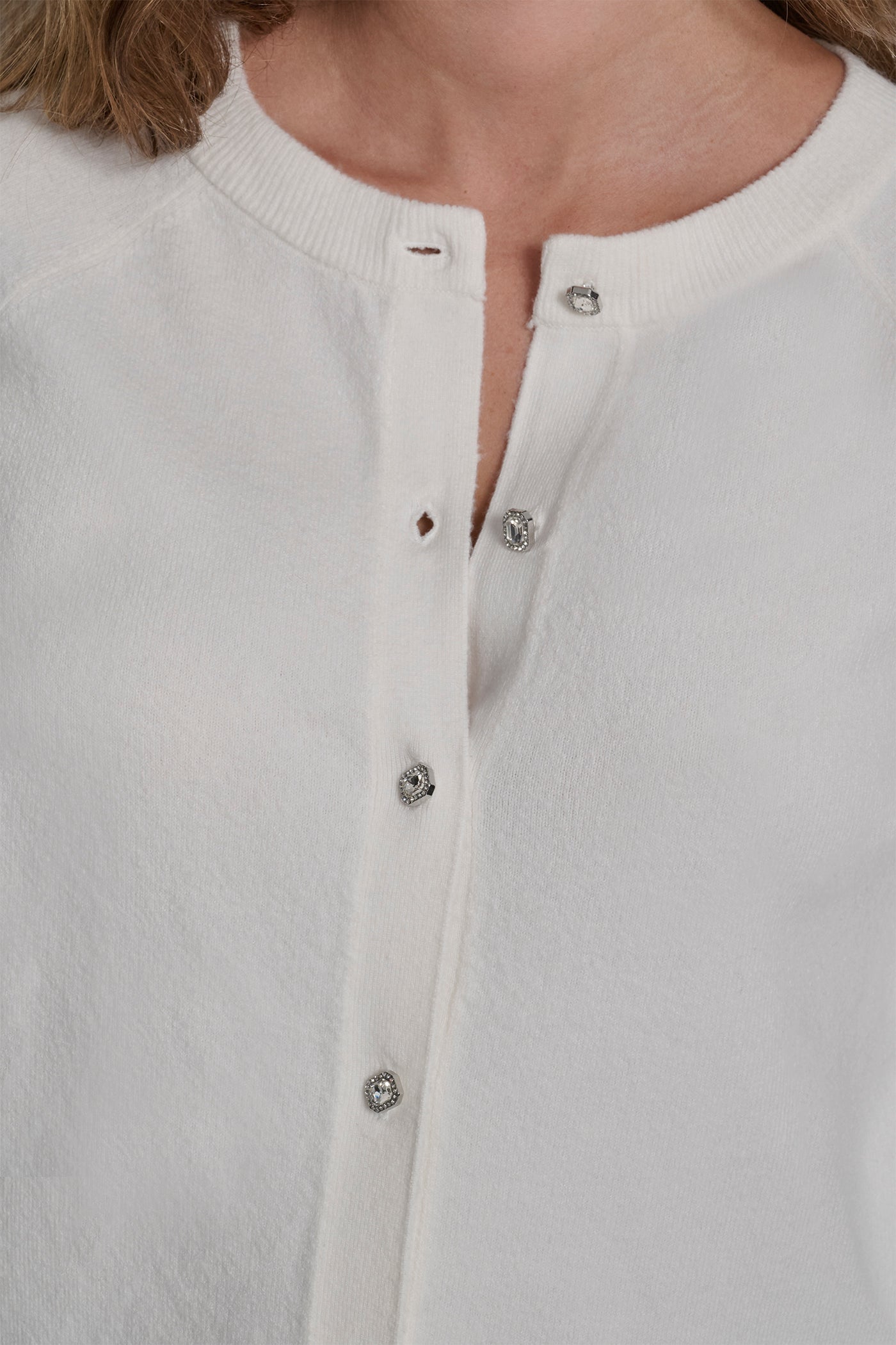 LONG SLEEVE CARDIGAN W RHINESTONE BUTTONS VIEW 5 | SELECT STYLES