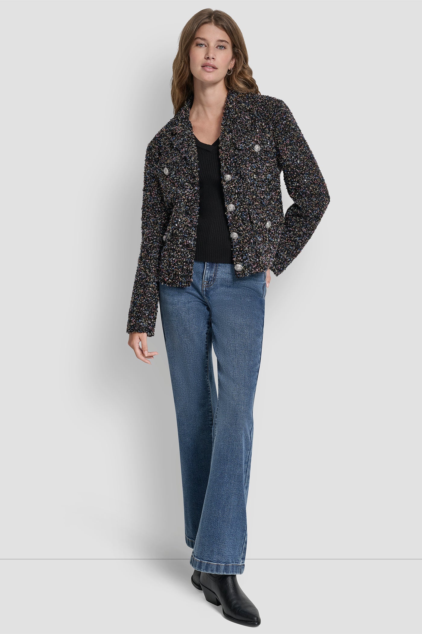 BUTTON FRONT JACKET WITH UTILITY POCKETS VIEW 5 | Jackets & Blazers