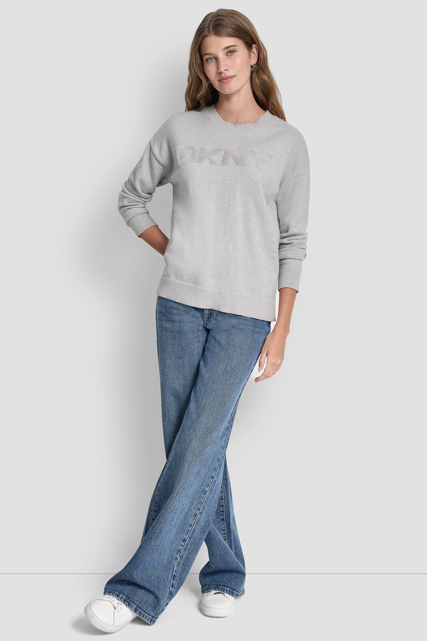SEQUIN LOGO EMBELLISHED SWEATER VIEW 5