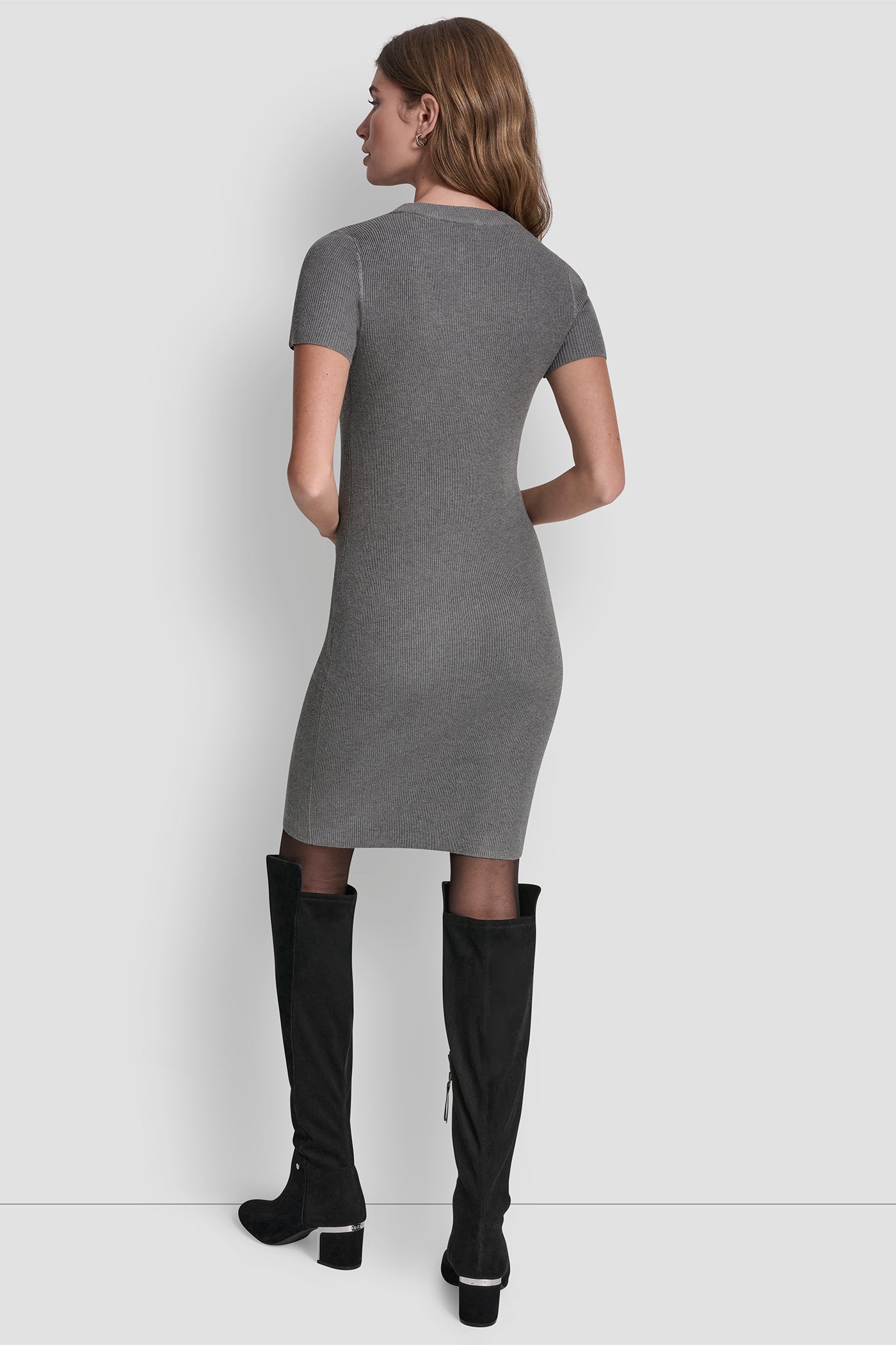 SHORT SLEEVE DRESS WITH EMBELISHMENTS VIEW 3 | SALE CLOTHING