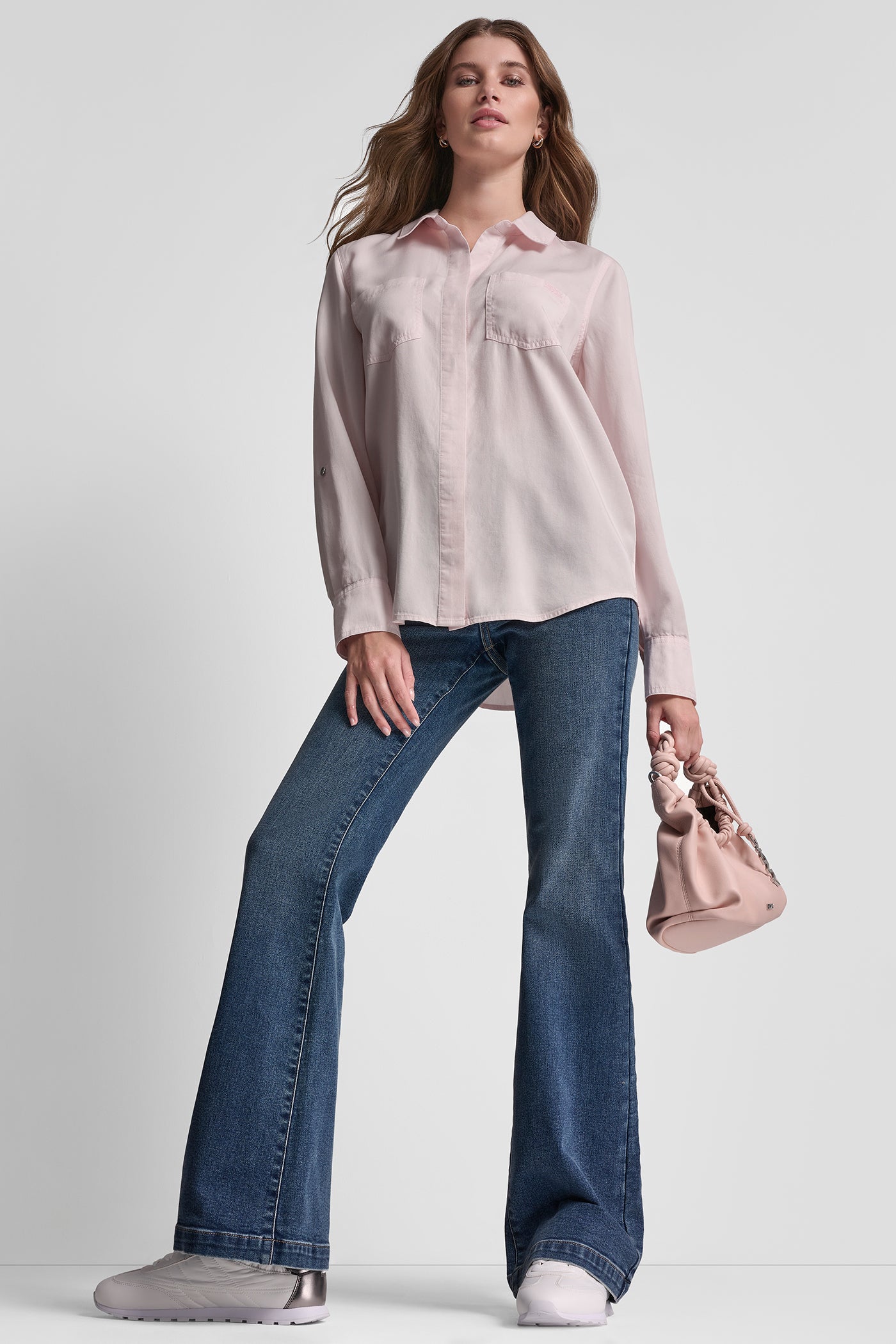 SPLIT BACK BUTTON FRONT WITH ROLL TAB VIEW 4 | SALE CLOTHING