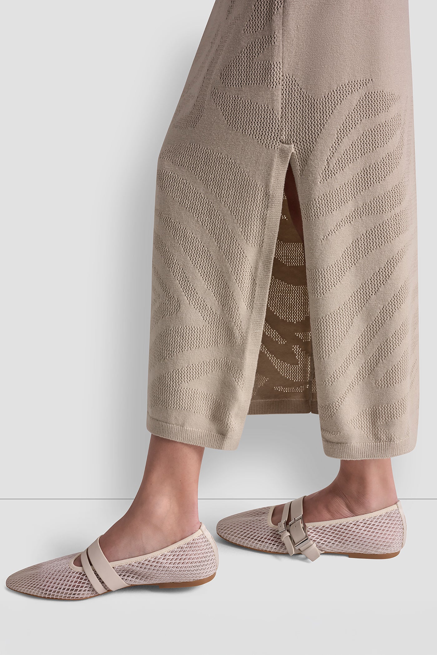 ZEBRA POINTELLE MIDI SKIRT VIEW 5 | Skirts