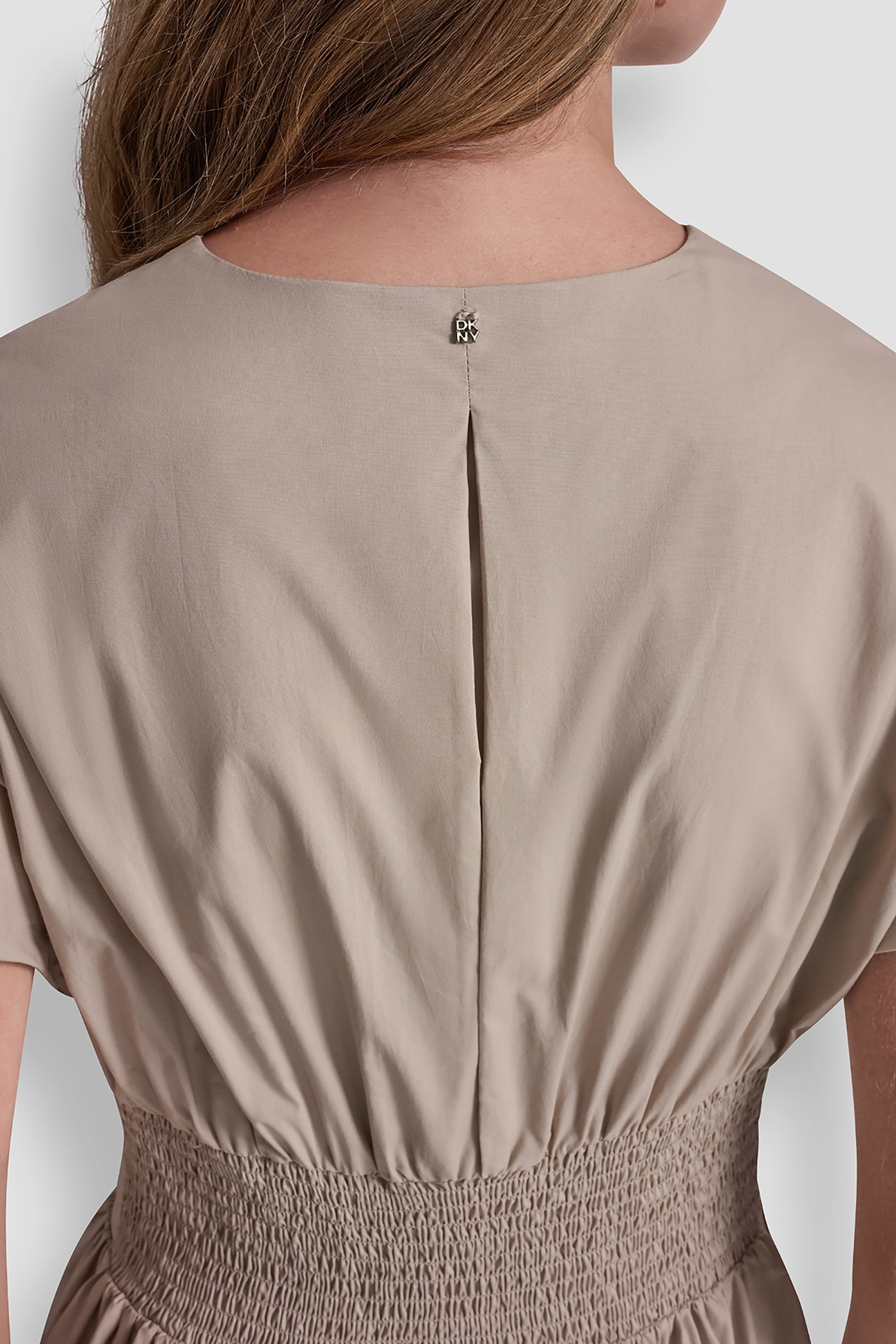 SMOCKED MIDI DRESS WITH BUCKLE VIEW 9 | Clothing