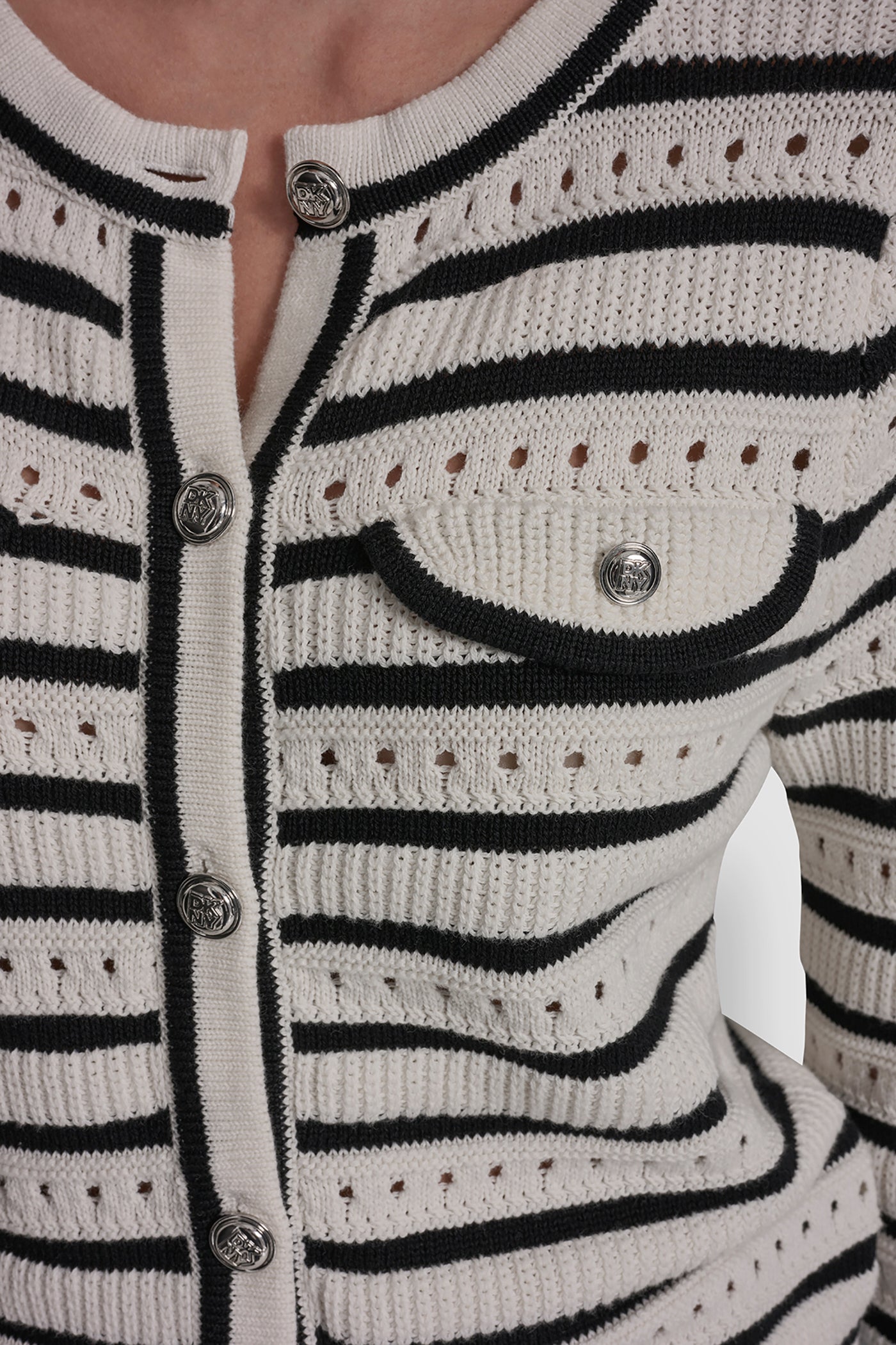 POINTELLE STRIPED CARDIGAN VIEW 5 | All Products