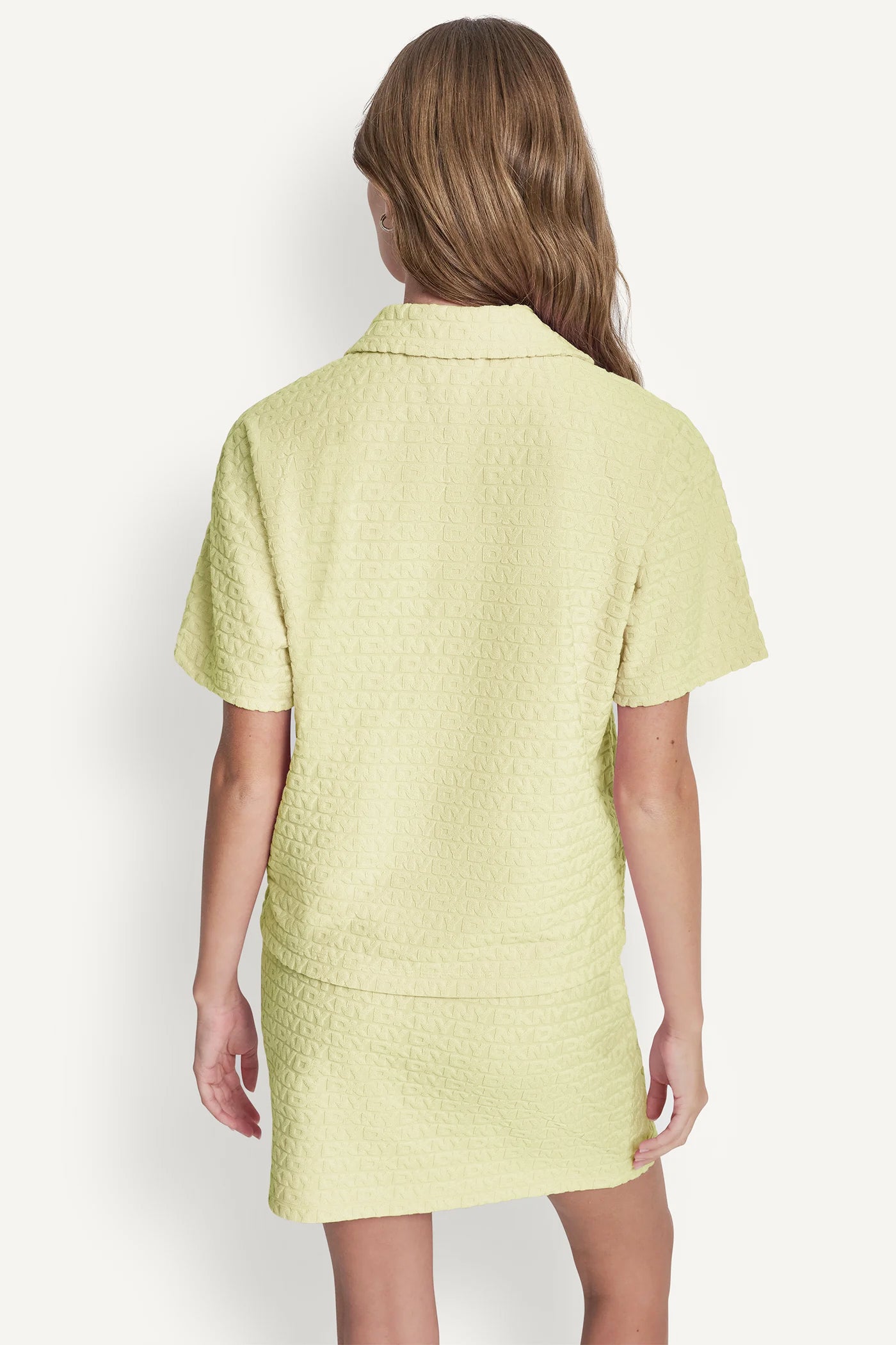 LOGO JACQUARD BOXY POLO TEE VIEW 3 | Gifts Under $100