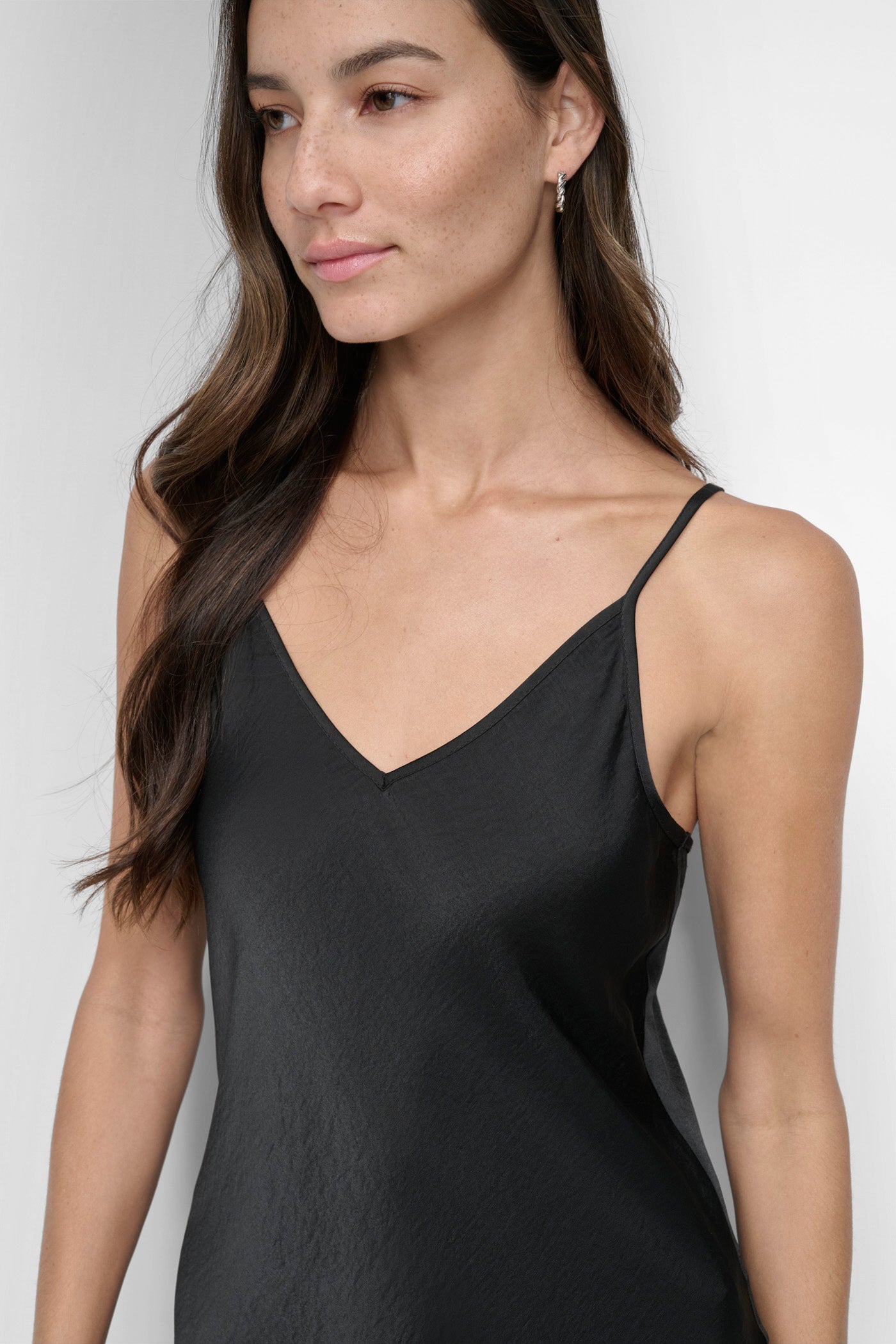 HIGH-SPLIT MIDI SLIP DRESS VIEW 7 | DKNY JEANS