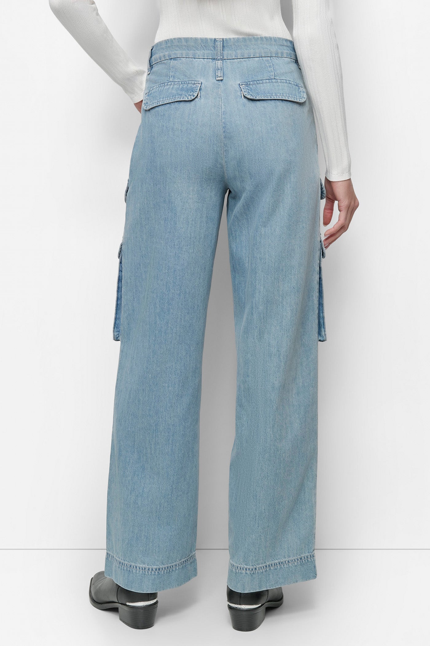 ROOFTOP HIGH RISE FRONT CARGO RELAXED STRAIGHT, BACK VIEW | Denim Destination