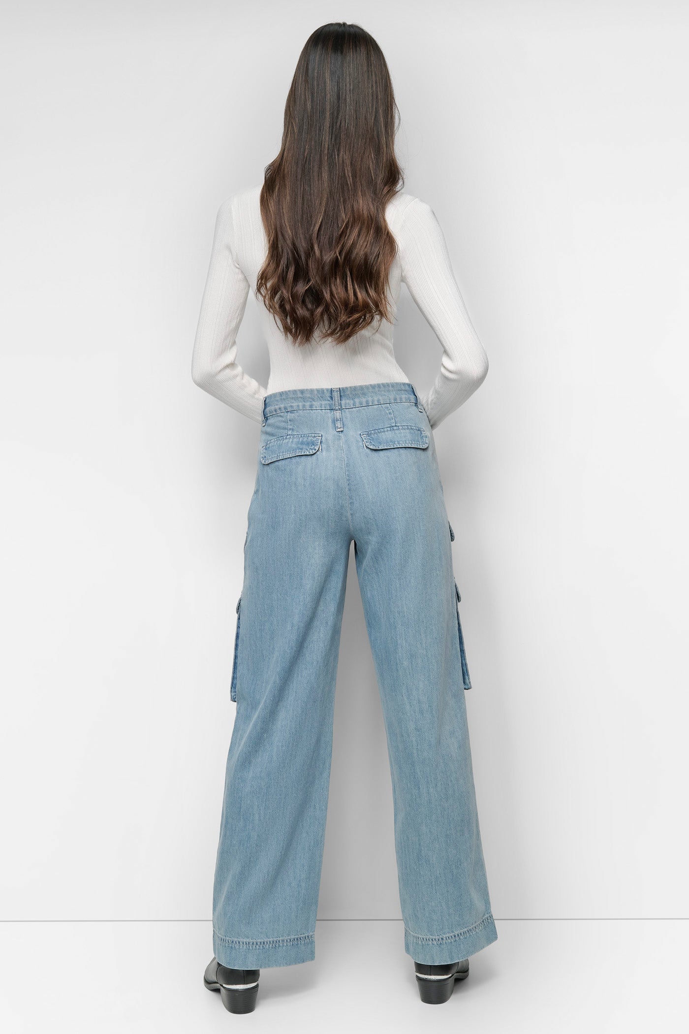 HIGH RISE FRONT CARGO RELAXED STRAIGHT VIEW 5 | Pants & Denim