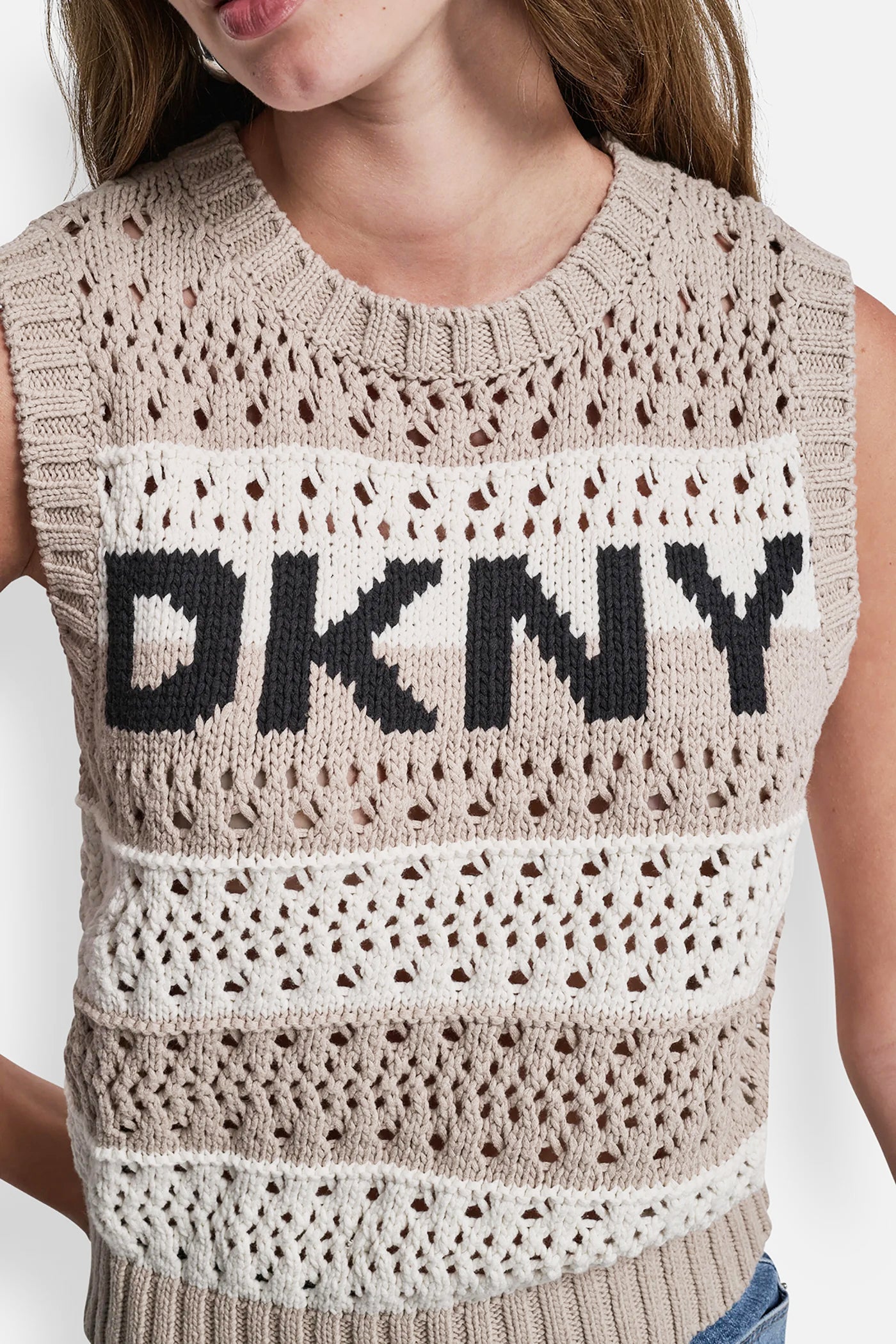 STRIPED POINTELLE STITCH SWEATER VIEW 6 | Spring 2026