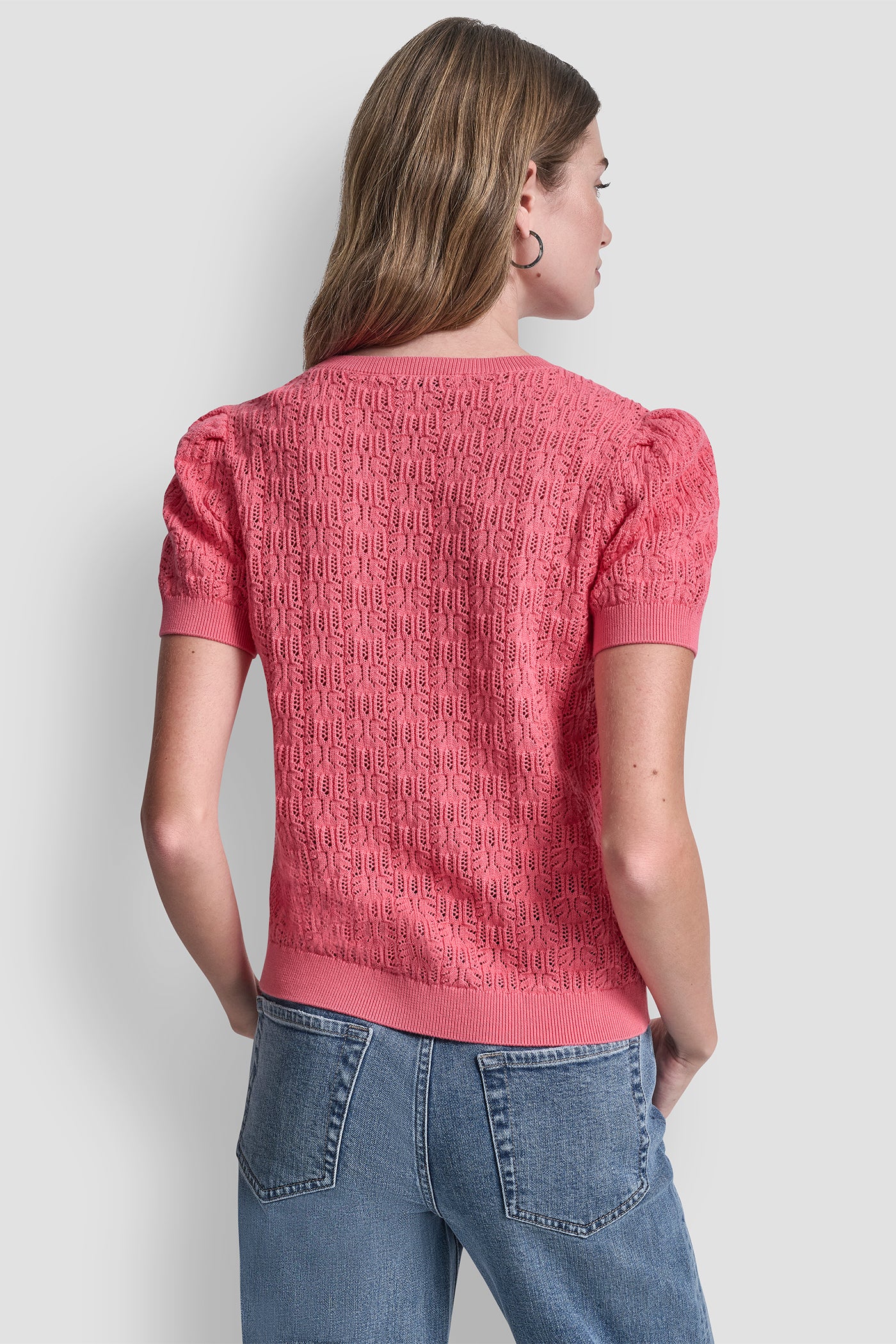 LACE POINTELLE STITCH SWEATER VIEW 3 | All Products