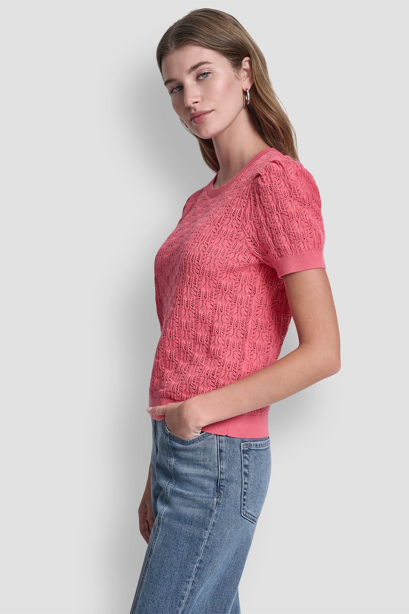 LACE POINTELLE STITCH SWEATER VIEW 4 | All Products