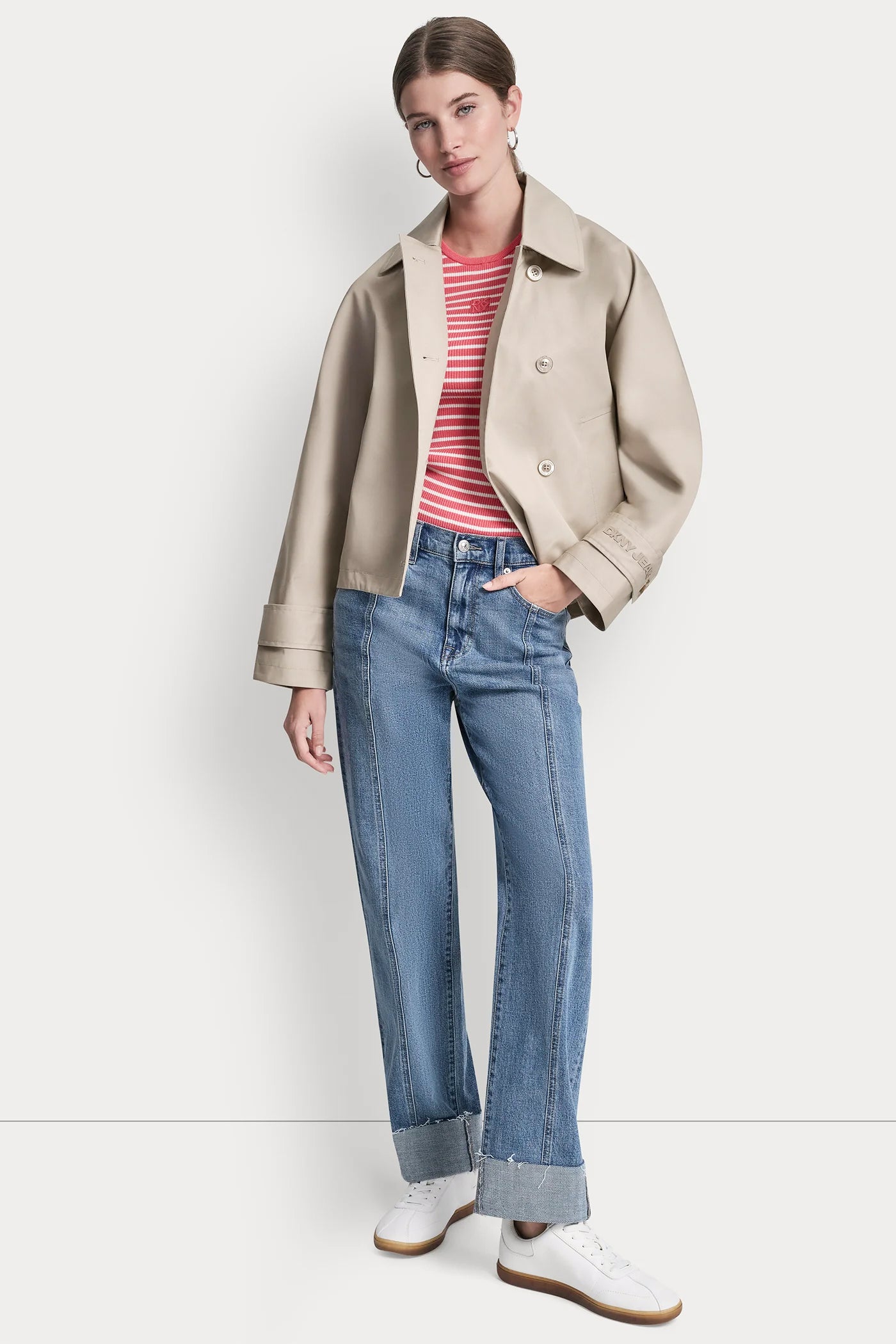 SINGLE-BREASTED MILITARY SHORT TRENCH VIEW 7 | SALE