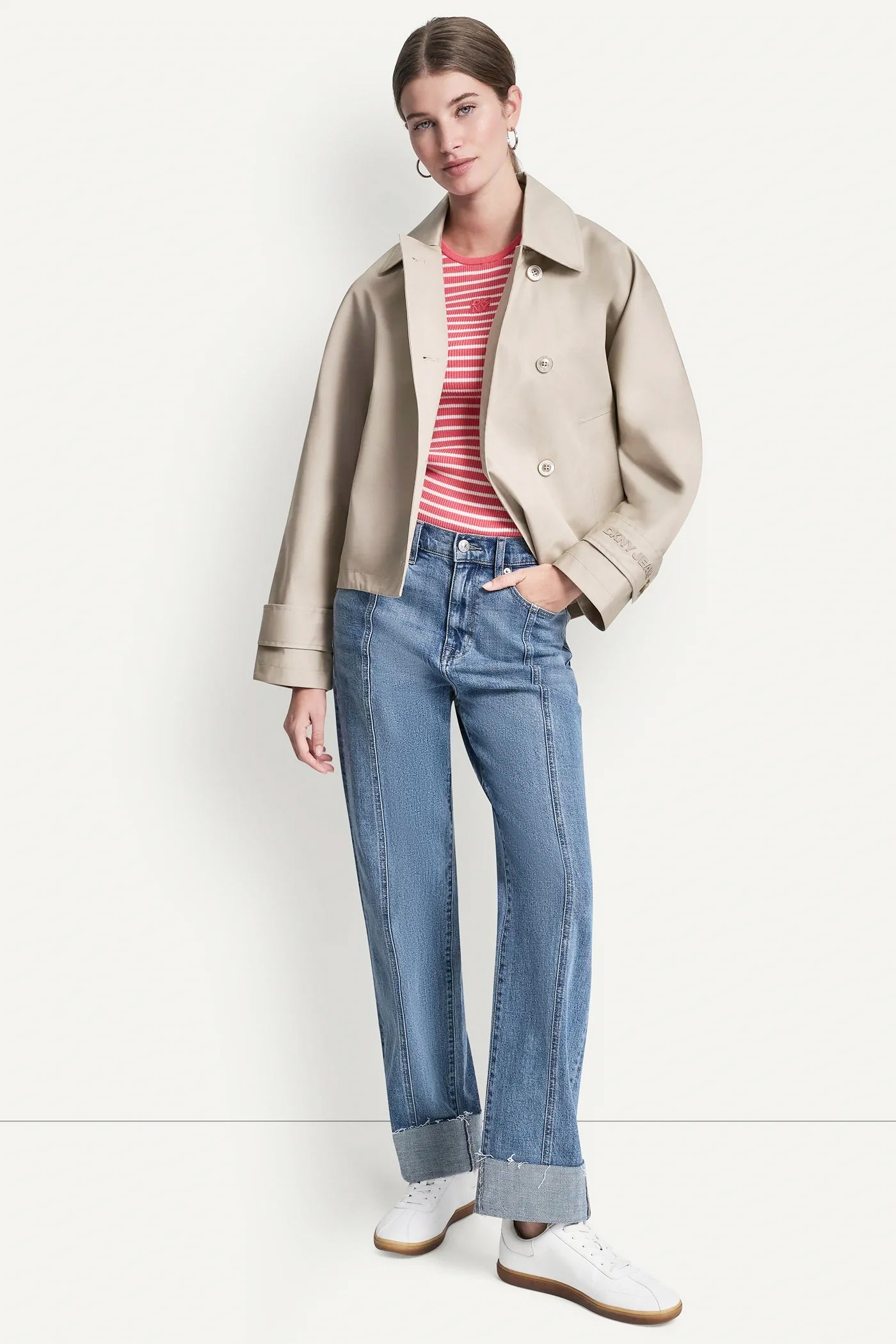 SINGLE-BREASTED MILITARY SHORT TRENCH VIEW 6 | 9-5 Edit