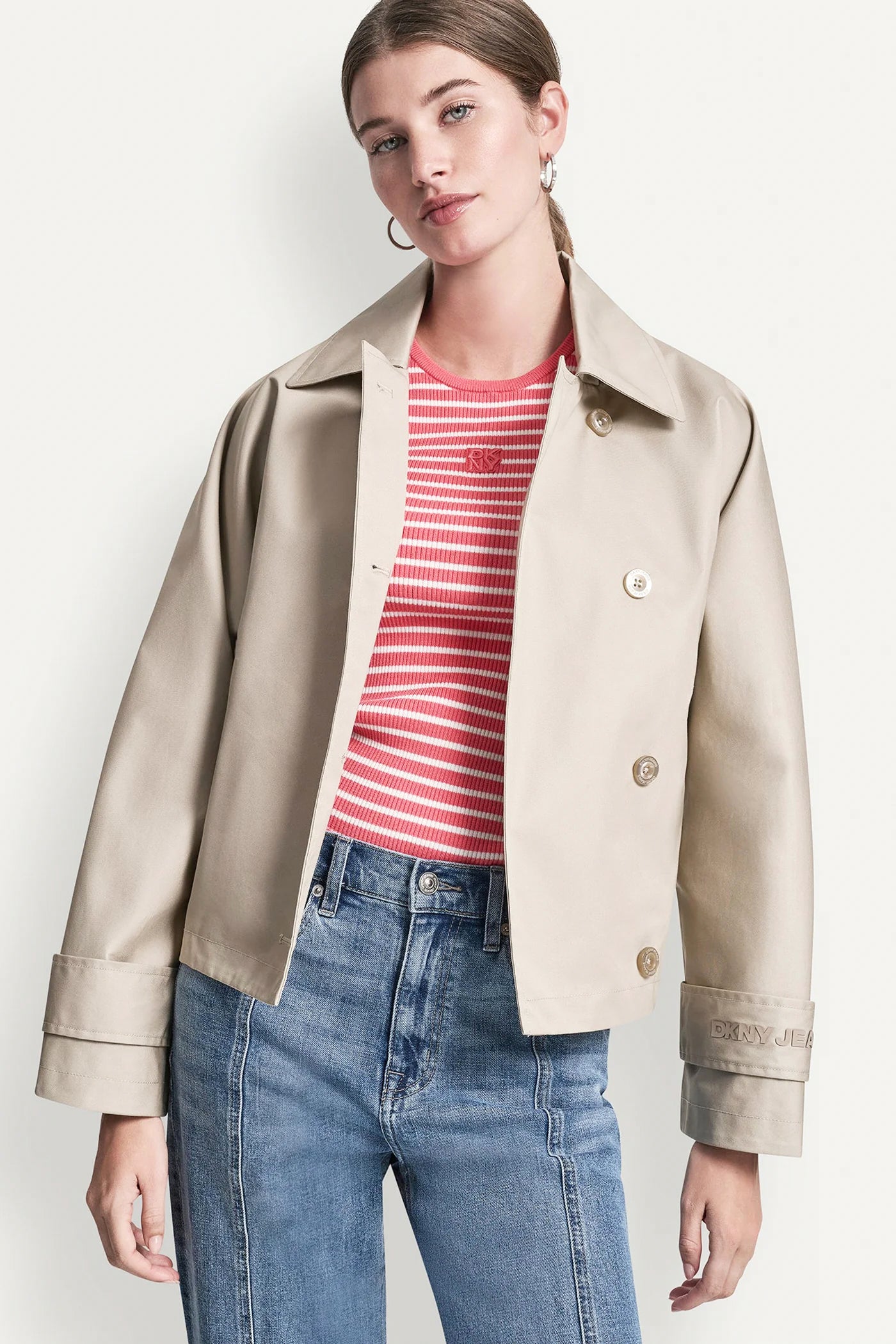 SINGLE-BREASTED MILITARY SHORT TRENCH VIEW 7 | 9-5 Edit