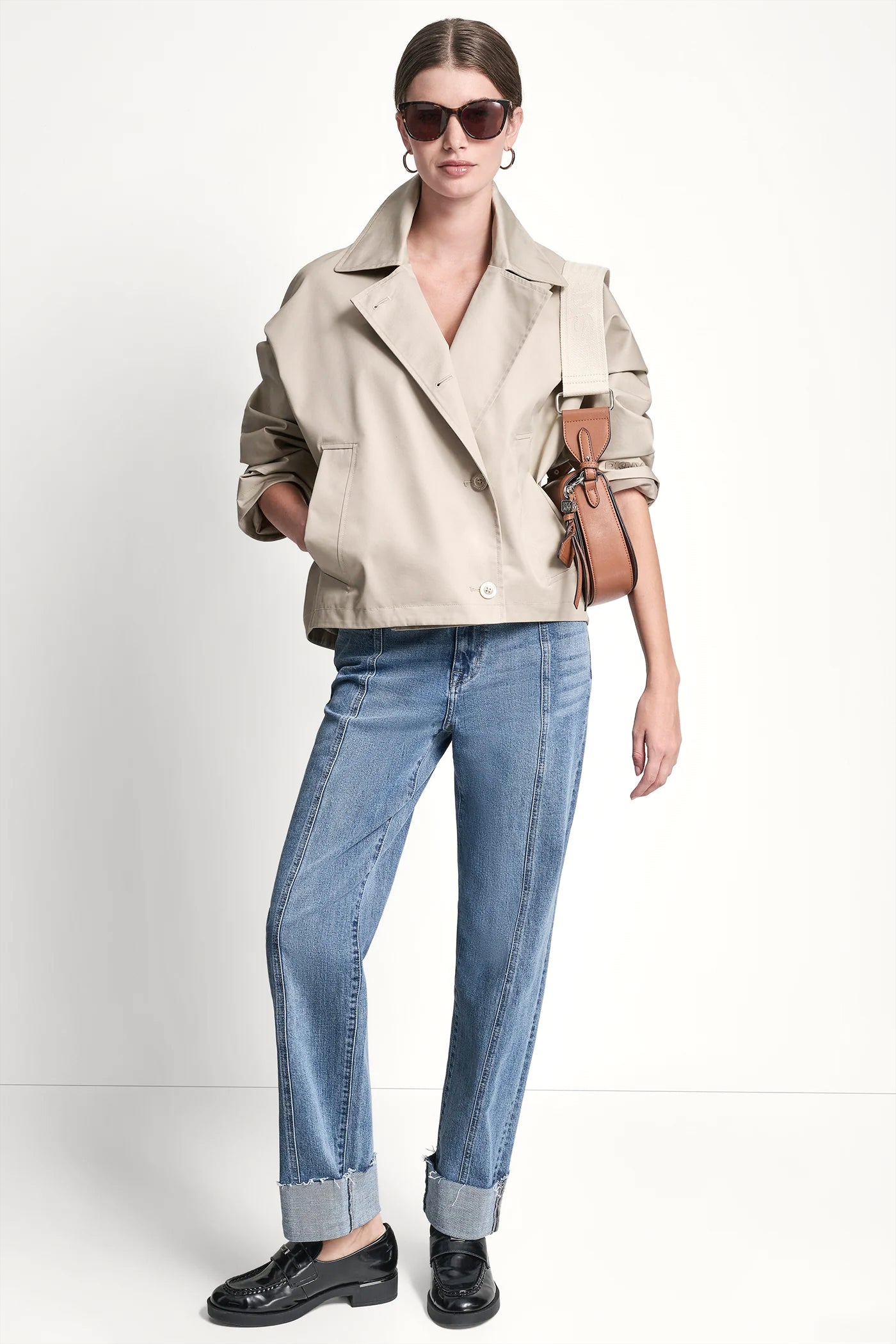 SINGLE-BREASTED MILITARY SHORT TRENCH VIEW 10 | SALE