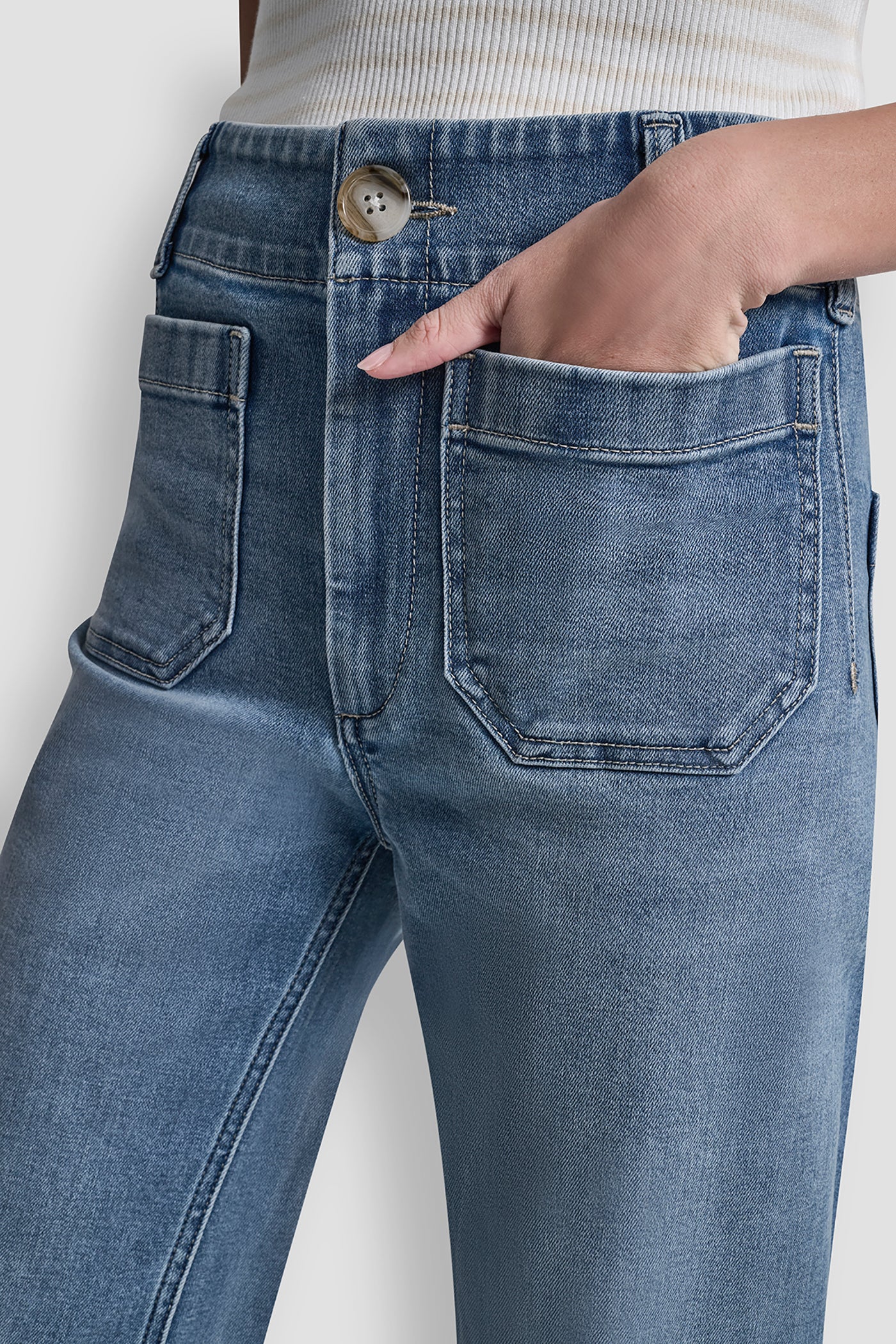 HIGH RISE WIDE LEG WITH PATCH POCKETS VIEW 6 | Under $100