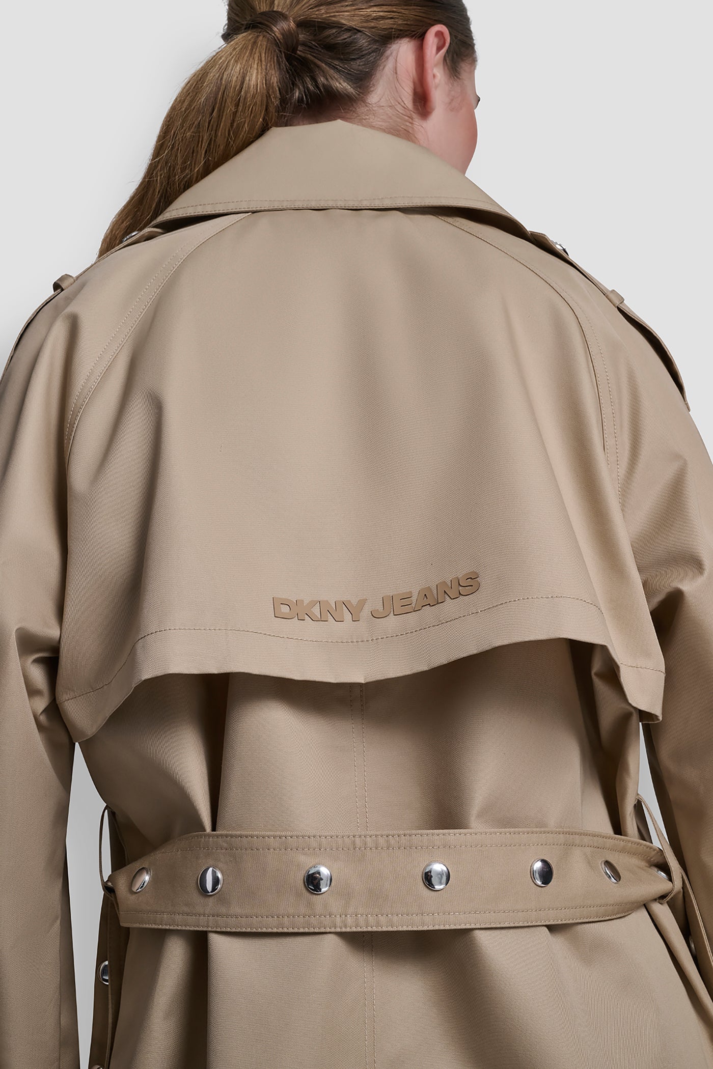 LONG DOUBLE BREASTED BELTED TRENCH VIEW 5 | All Products