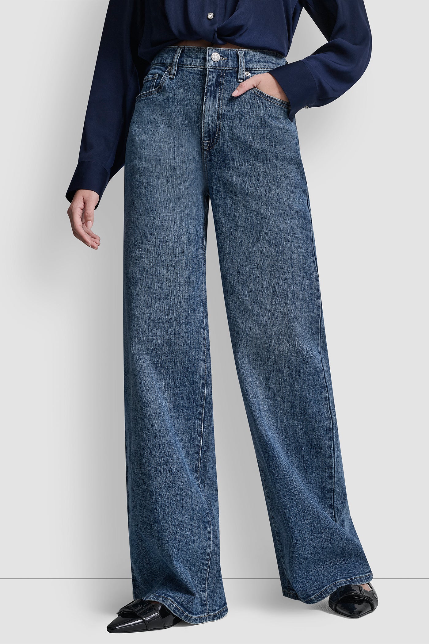 HIGH RISE TAILORED WIDE LEG VIEW 3 | SELECT STYLES