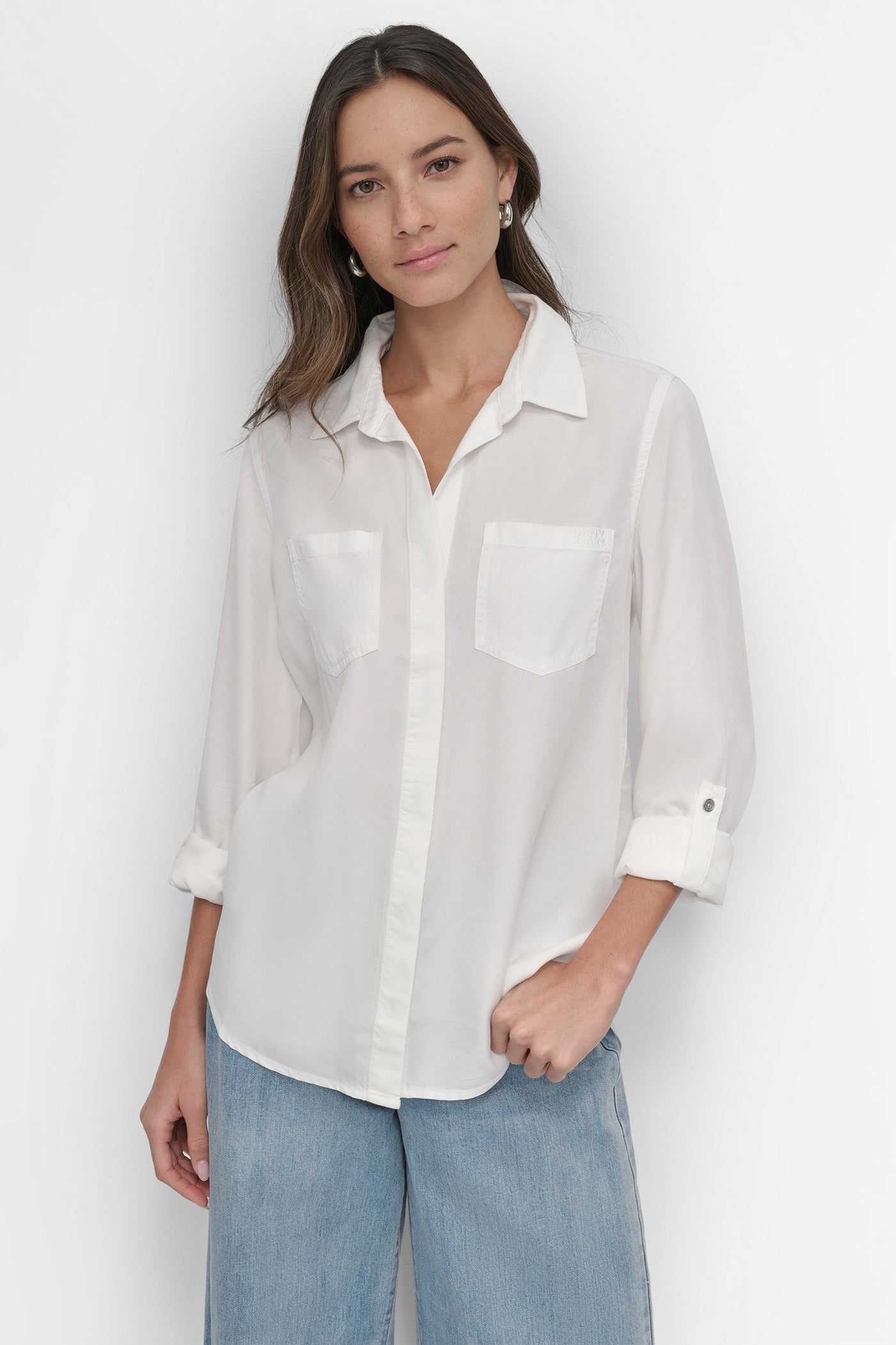 White THE LIVE-IN SHIRT, FRONT VIEW | Summer Essentials