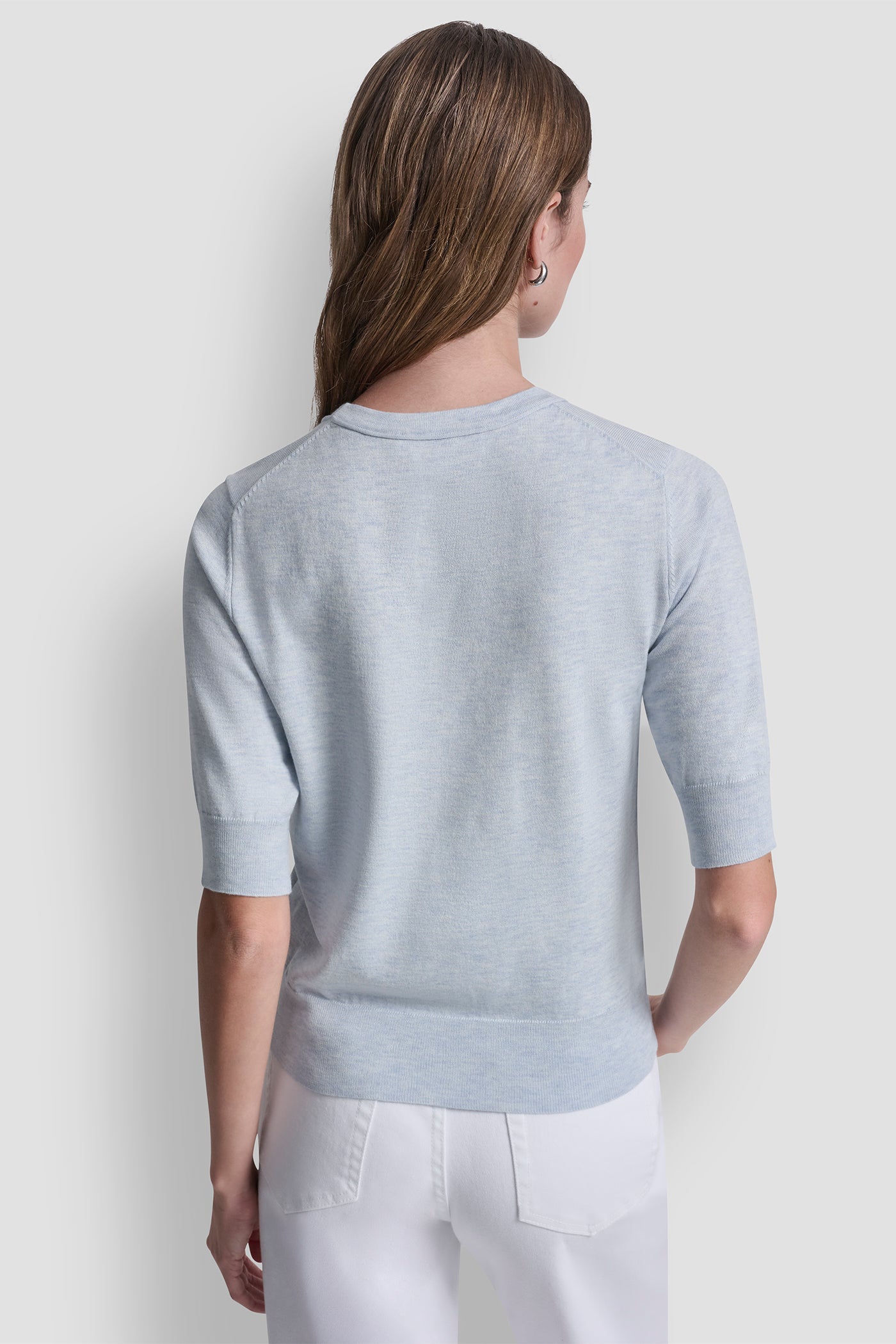 ELBOW SLEEVE CREW NECK VIEW 2