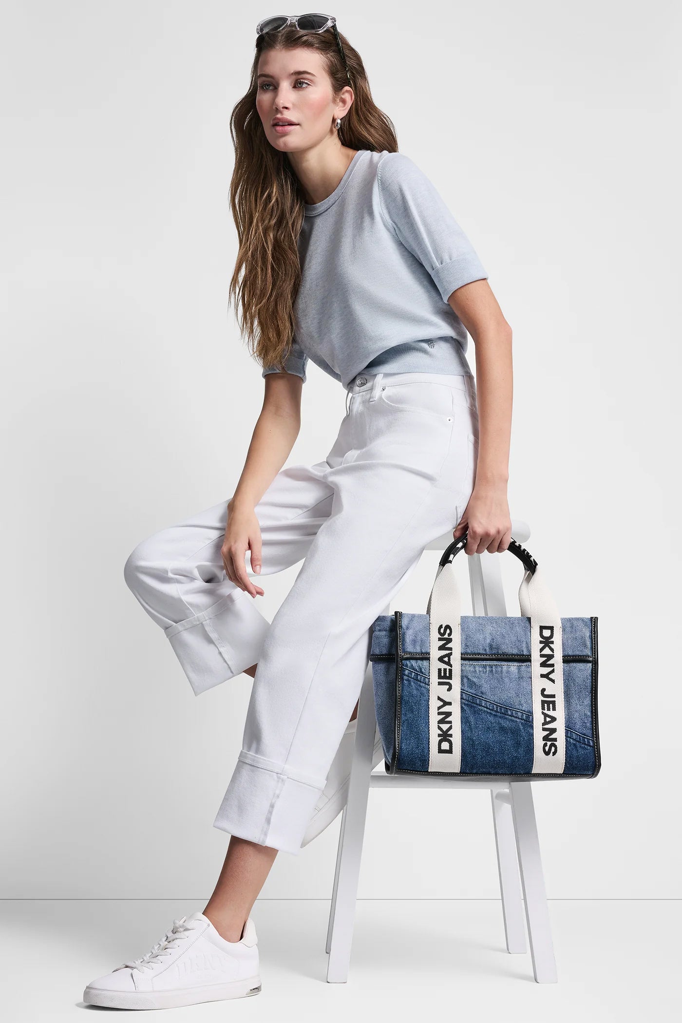 ELBOW SLEEVE CREW NECK SWEATER VIEW 6 | WOMEN'S SWEATERS & TOPS