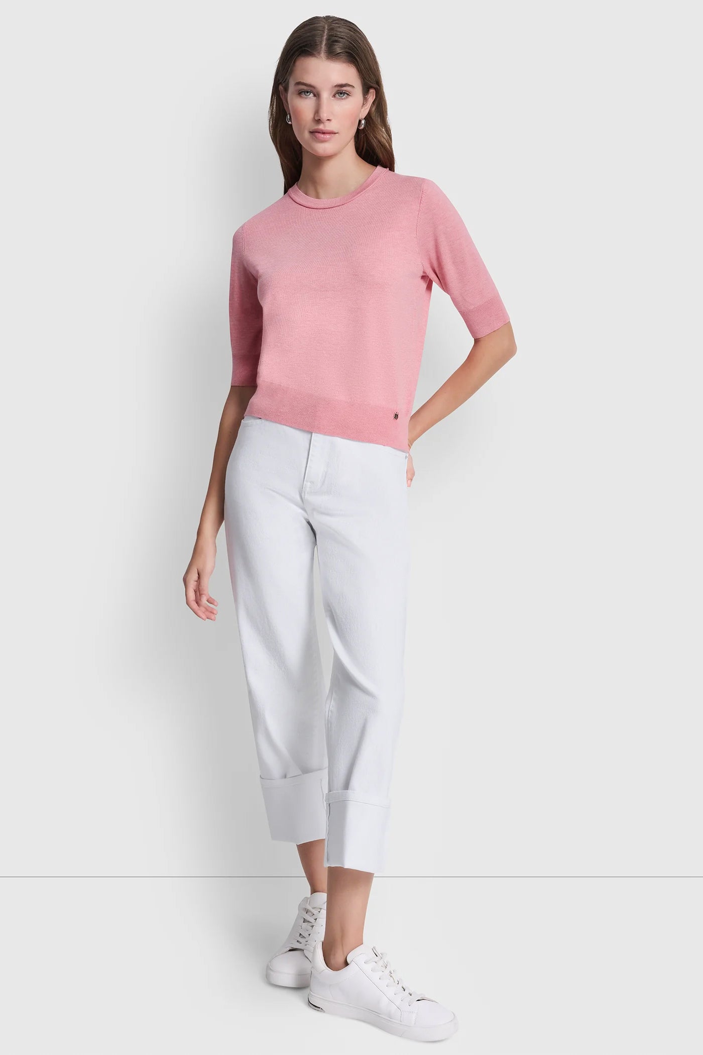 ELBOW SLEEVE CREW NECK SWEATER VIEW 5 | SALE CLOTHING