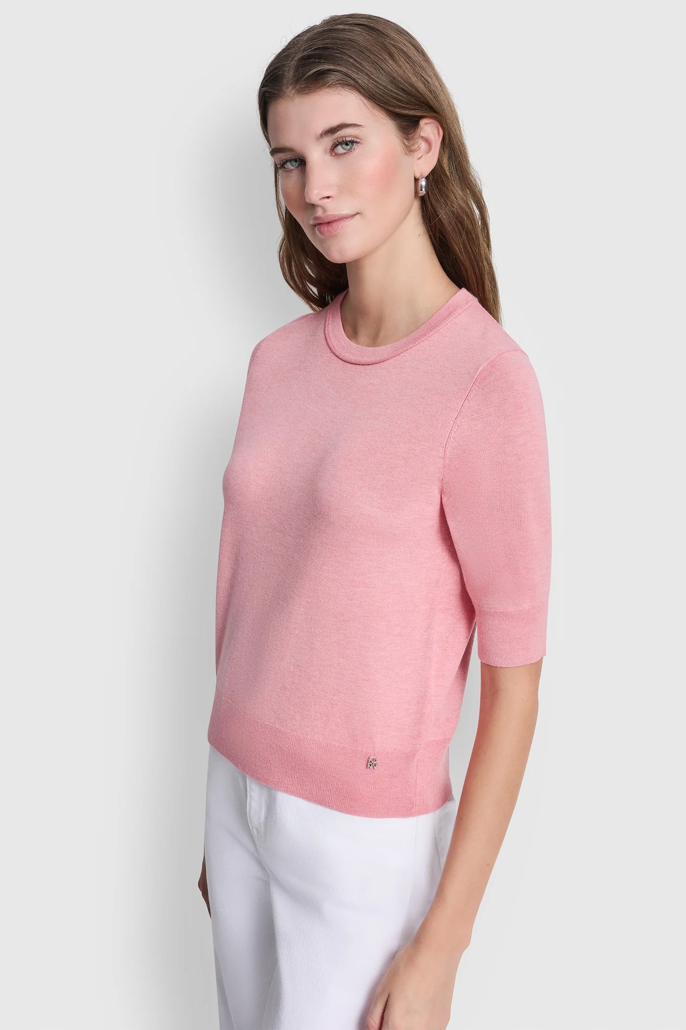 ELBOW SLEEVE CREW NECK SWEATER VIEW 4 | SALE CLOTHING