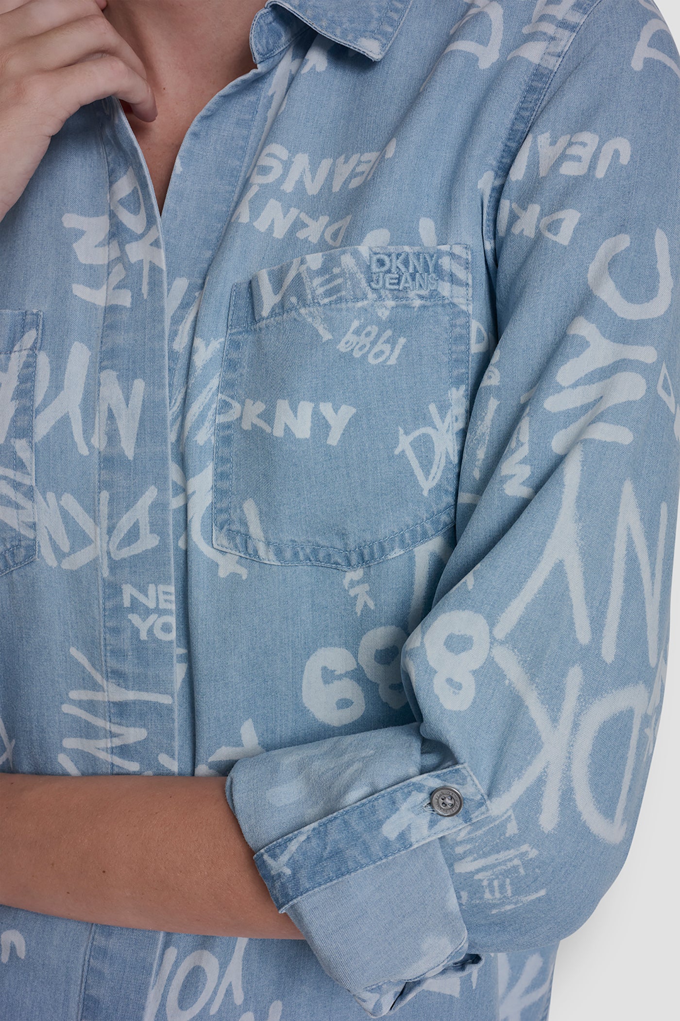 GARMENT DYE SPLIT BACK SHIRT VIEW 4 | Clothing