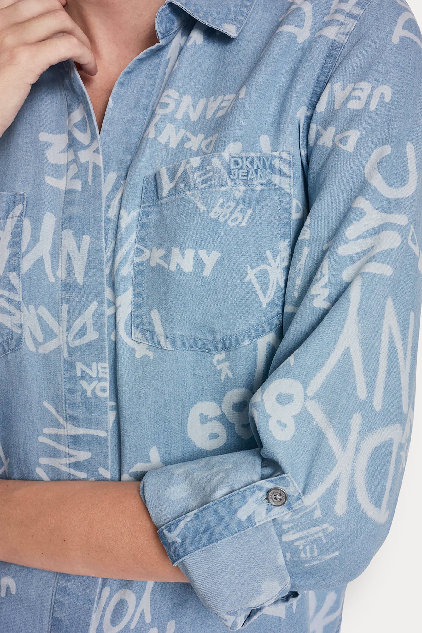 GARMENT DYE SPLIT BACK SHIRT VIEW 6 | SALE