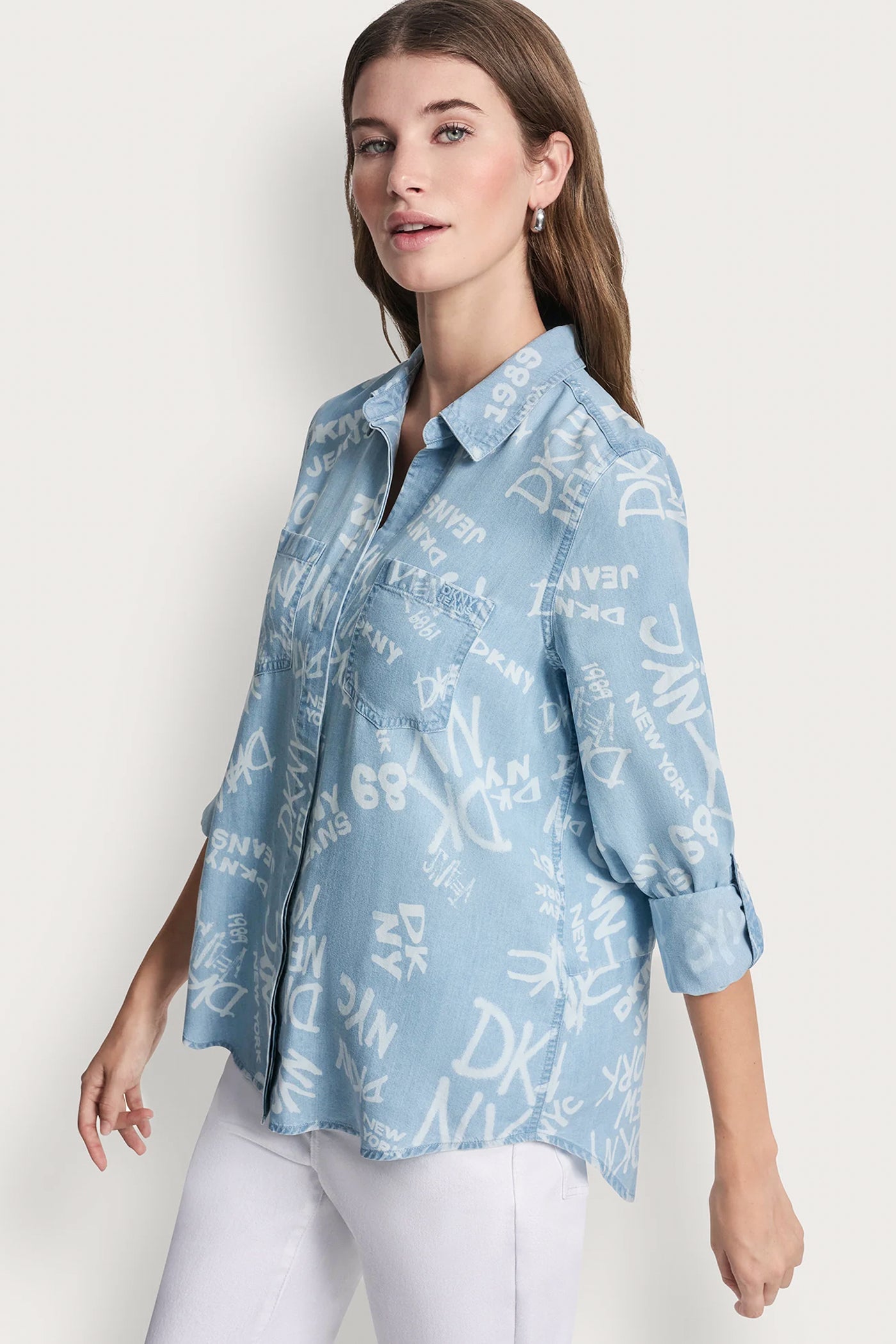 GARMENT DYE SPLIT BACK SHIRT VIEW 4 | SALE