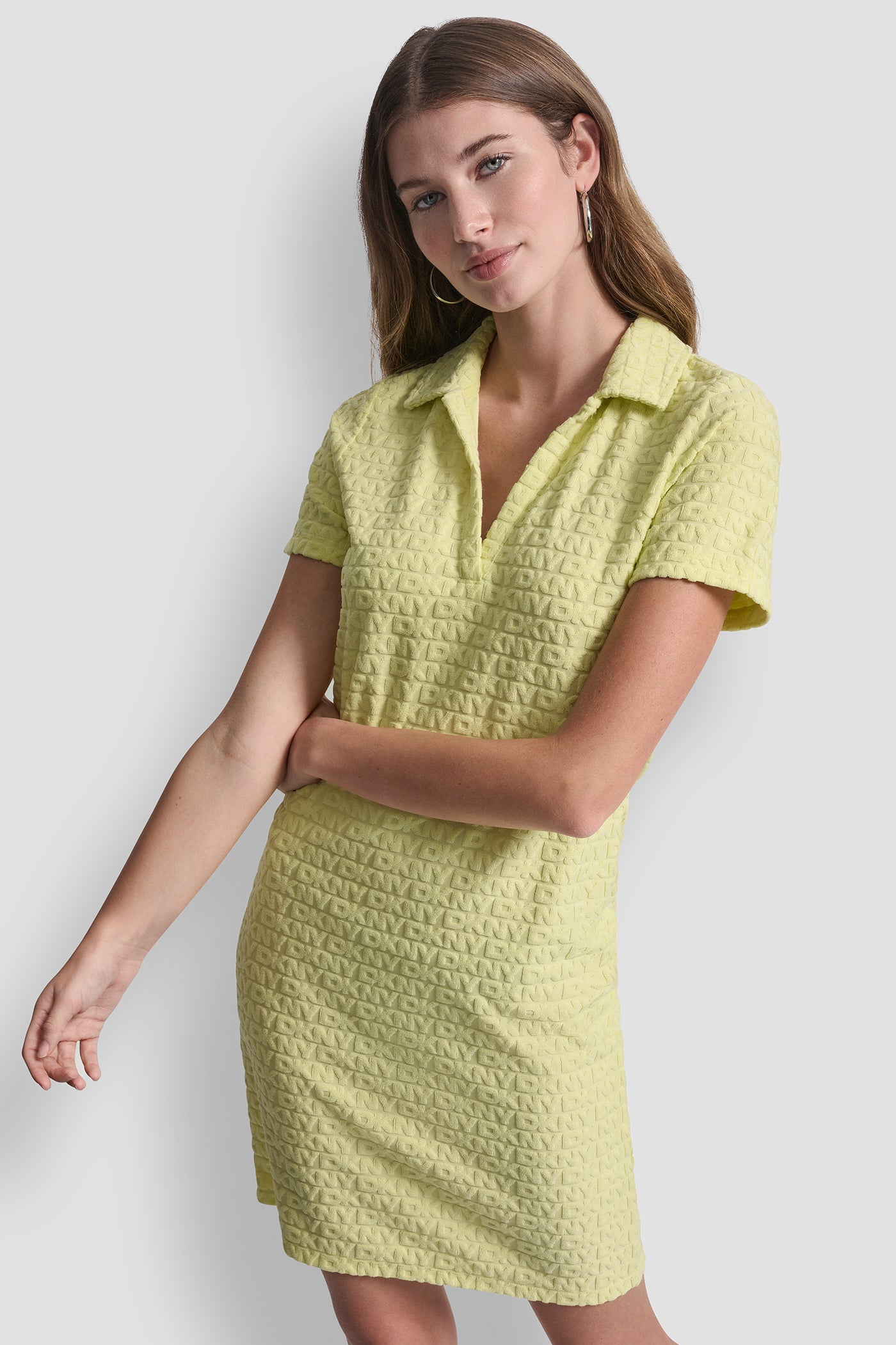 LOGO JACQUARD POLO DRESS VIEW 4 | Dresses & Jumpsuits